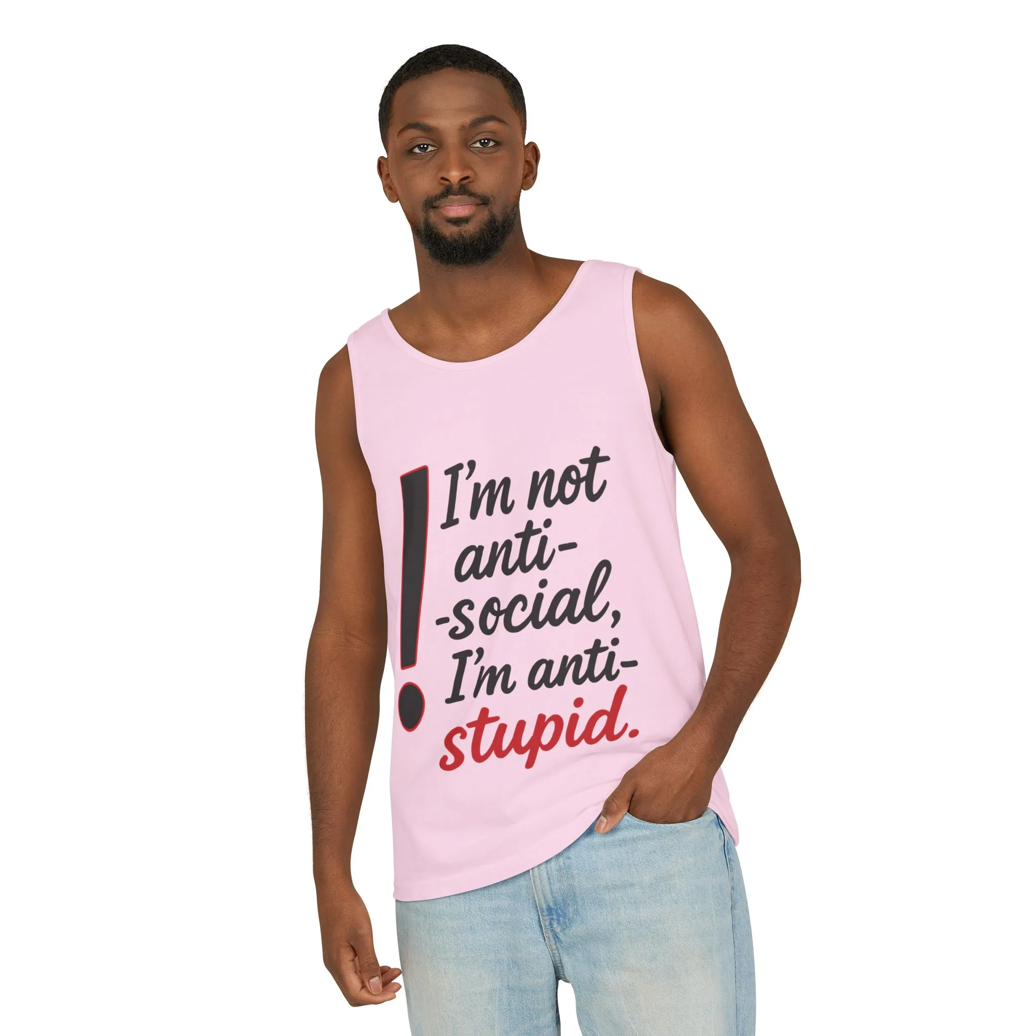 Anti-Social Womens Tank Top, Funny Graphic Summer Apparel, Beachwear, Humorous Womens Tee, Graphic Tee for Introverts & Thinkers - Image 29