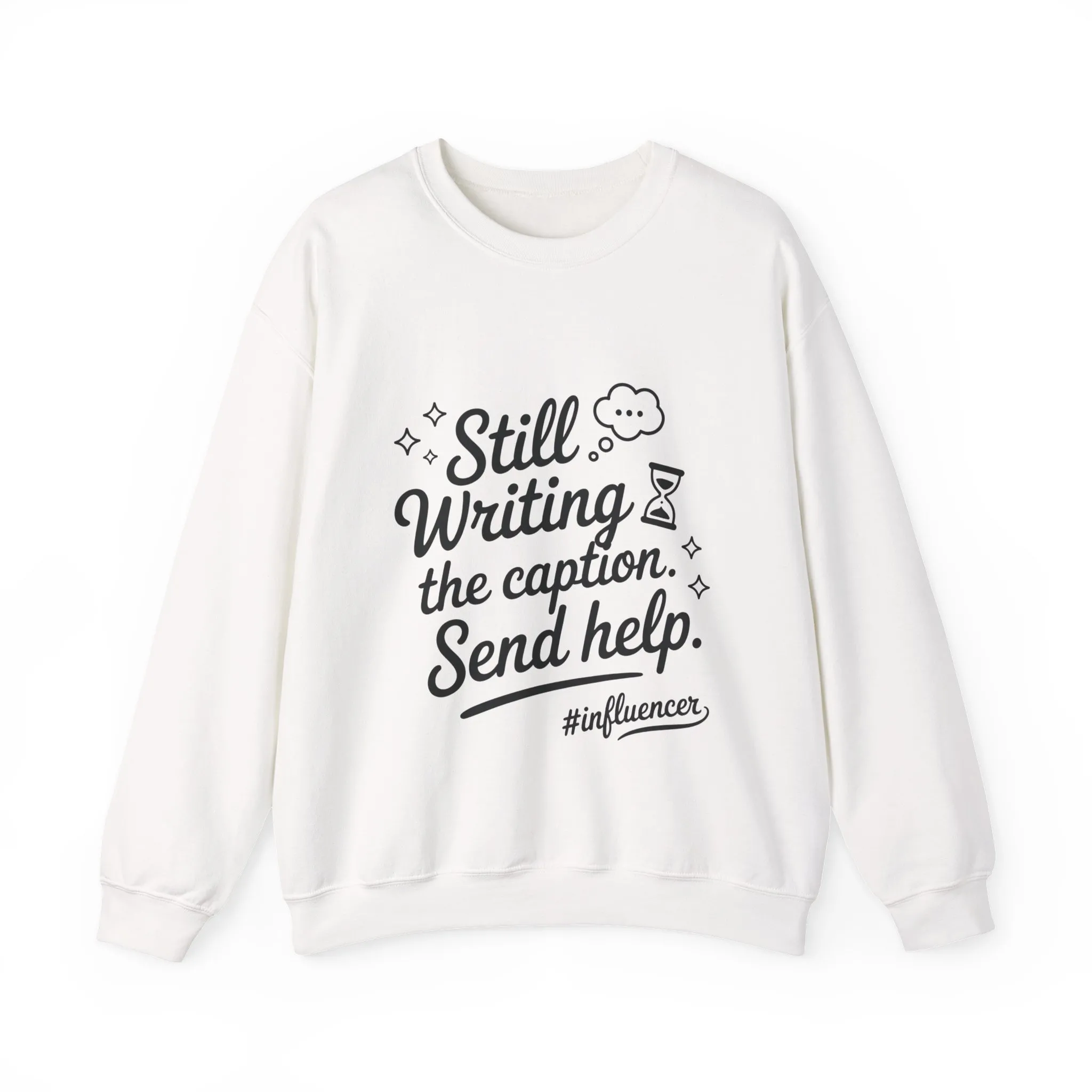 Funny Influencer Womens Sweatshirt, Cozy Oversized Crewneck, Social Media Humor Gift, Influencer Sweatshirt for Writers, social media gift - Image 4