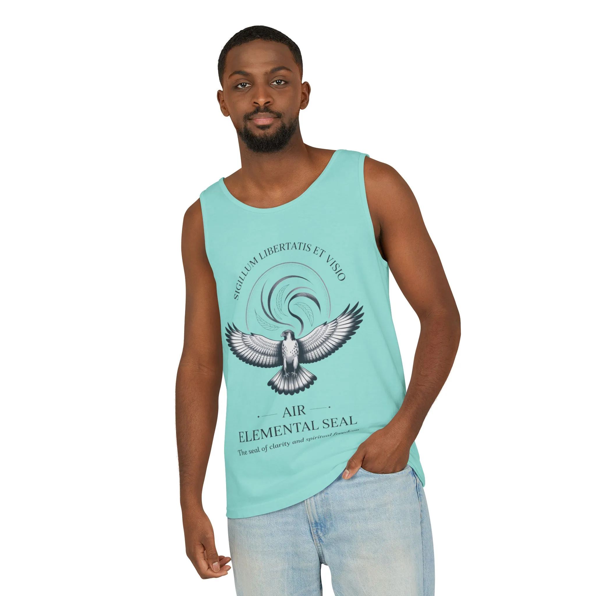Air Elemental Seal Tank Top, Clarity & Spiritual Freedom Symbol Tee, Unisex Elemental Shirt, Vision Totem Gift, Spiritual Gift - Image 18