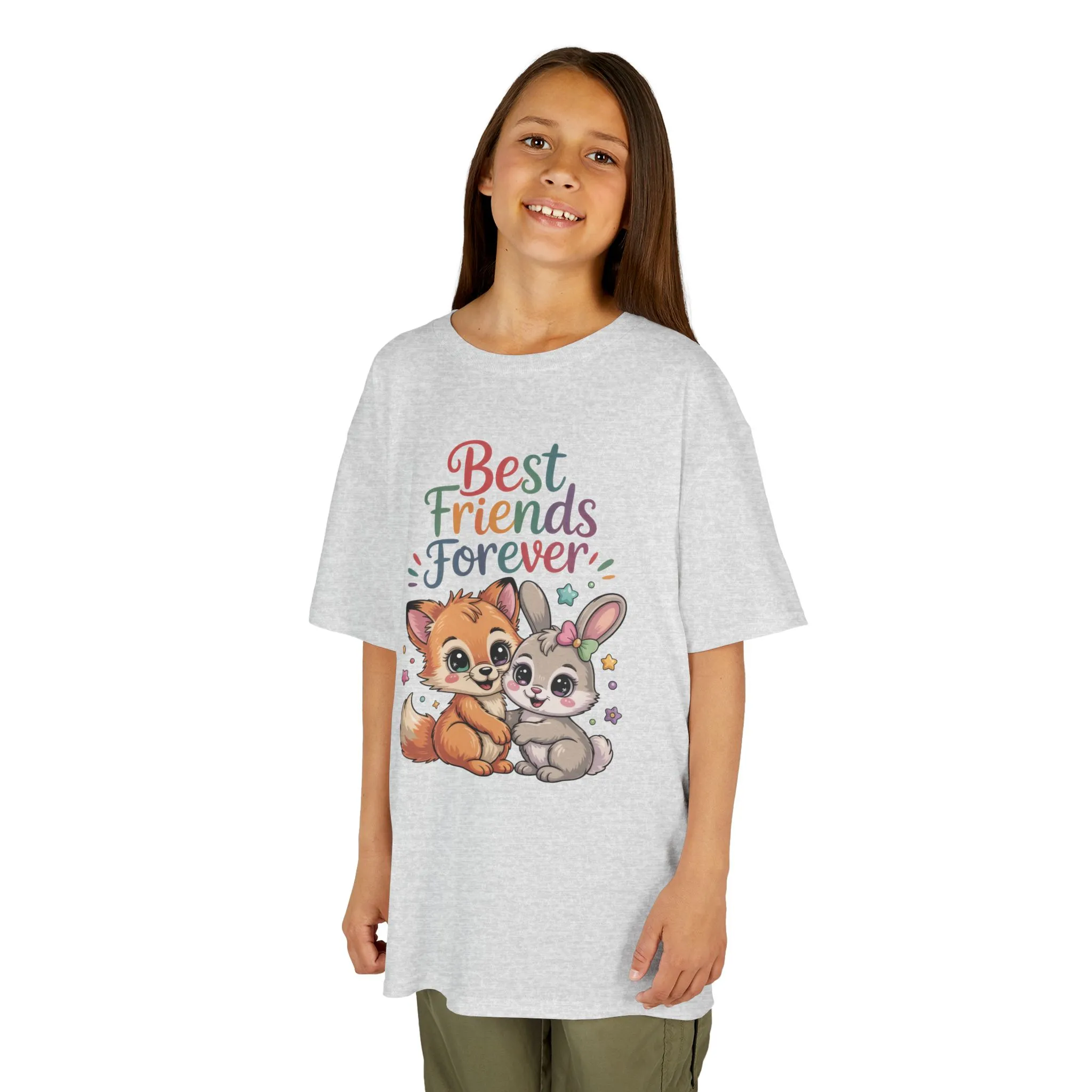 Kids Animal Friends Tee - Best Friends Forever Shirt, Gift for Kids, Toddler T-Shirt, Cute Animal Design, Birthday Gift, Summer Wear - Image 4