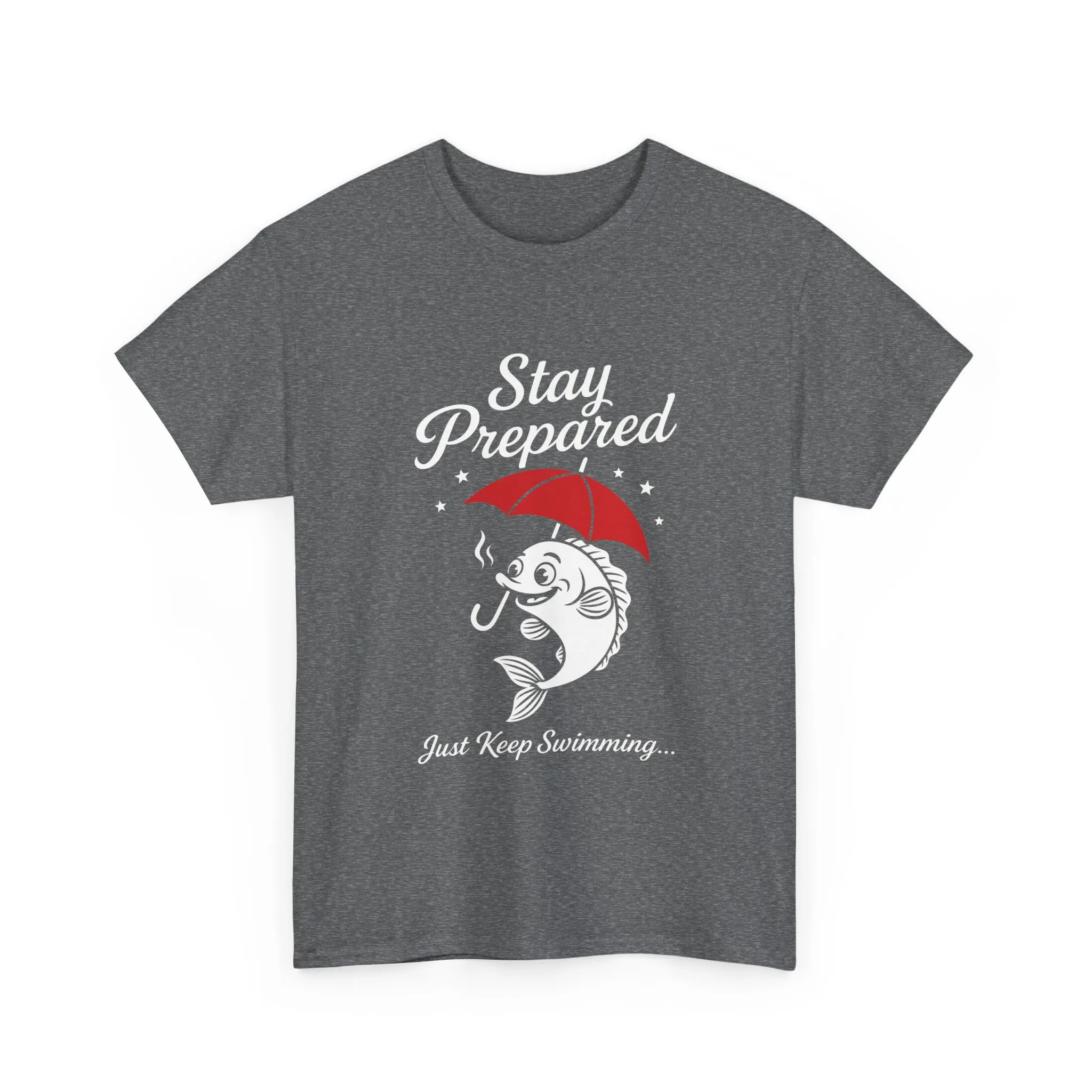 Stay Prepared Fish Shirt for Women - Just Keep Swimming Funny Nautical Tee - Positive Fishing Gift, Outdoor Adventure Apparel - Image 4