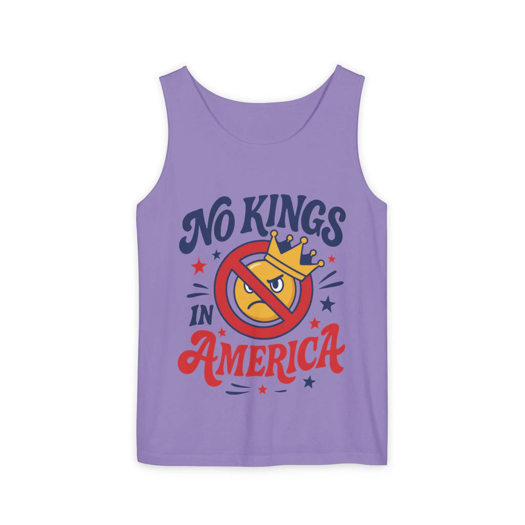 No Kings in America Tank Top - Funny Patriotic Anti Monarchy Sleeveless Shirt - USA Freedom Top, Unisex Summer Apparel, USA Independence Day - Image 28
