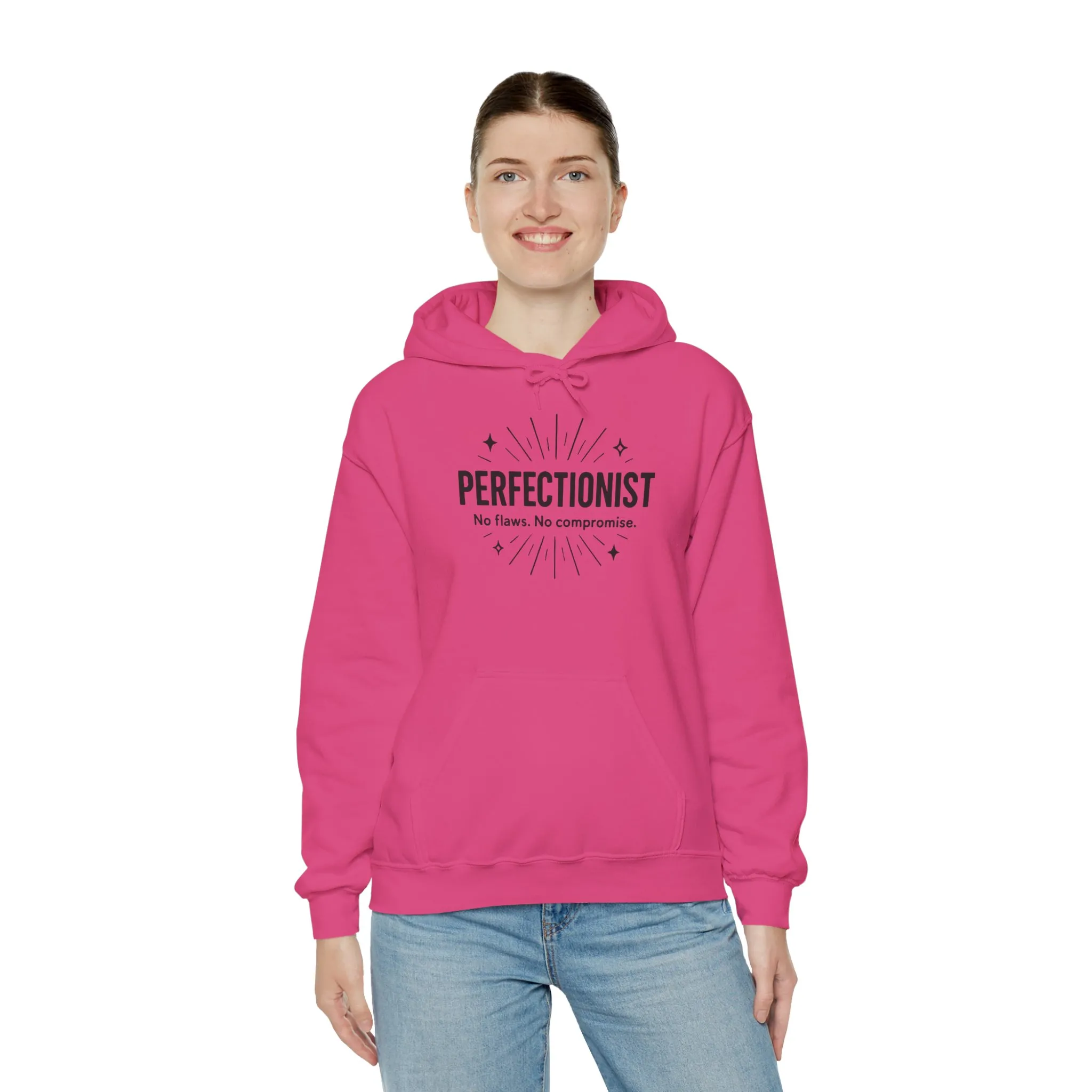 Womens Perfectionist Hoodie, Minimalist No Flaws Sweatshirt, Empowered Clean Look Pullover, Gift for Organized Women - Image 30