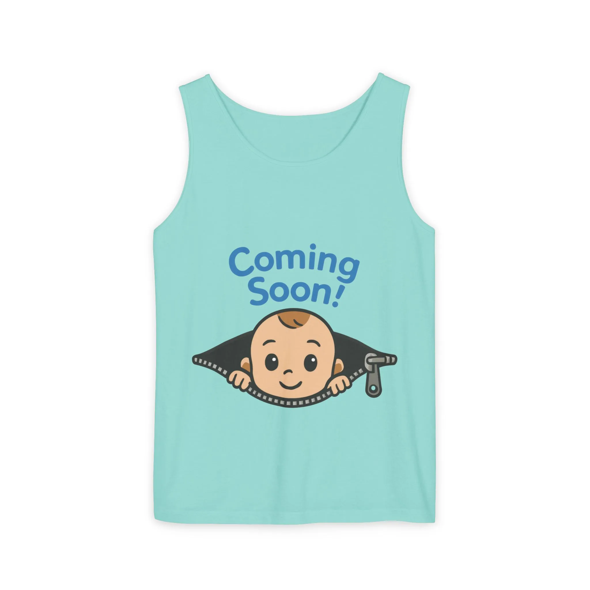 Coming Soon Maternity Tank Top, Cute Baby Boy Pregnancy Announcement Tee, Funny Expecting Mom Gift, Gender Reveal Tee, Baby Shower Top - Image 11