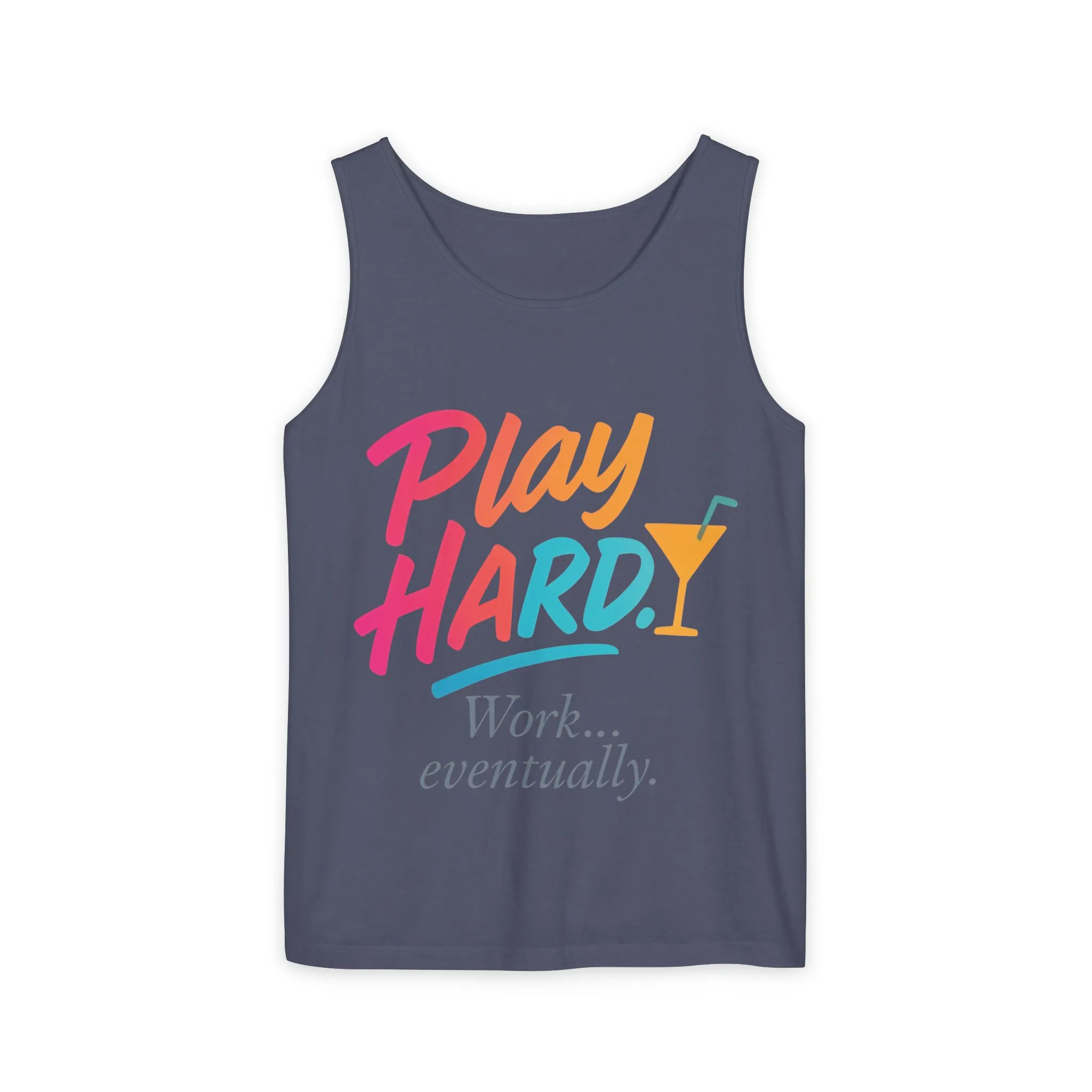 Play Hard Work Eventually Tank Top - Casual Summer Apparel, Womens Beachwear, Resort Wear, Gift for Friends, Vacation Essential - Image 11