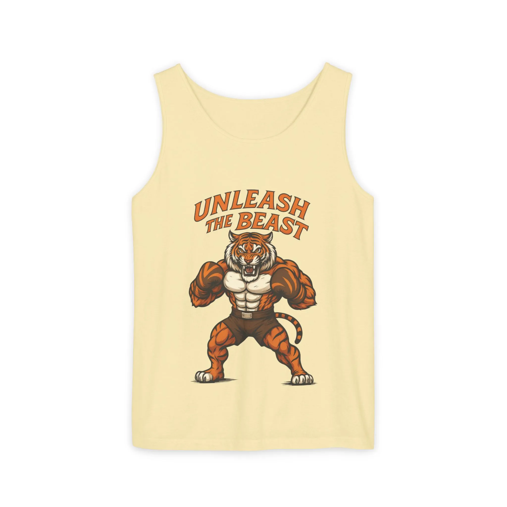 Unleash The Beast Tiger Gym Tank Top - Mens Workout Muscle Tank, Fitness Motivation Sleeveless Shirt, Bodybuilding Top, Strong Beast Gym Top - Image 2