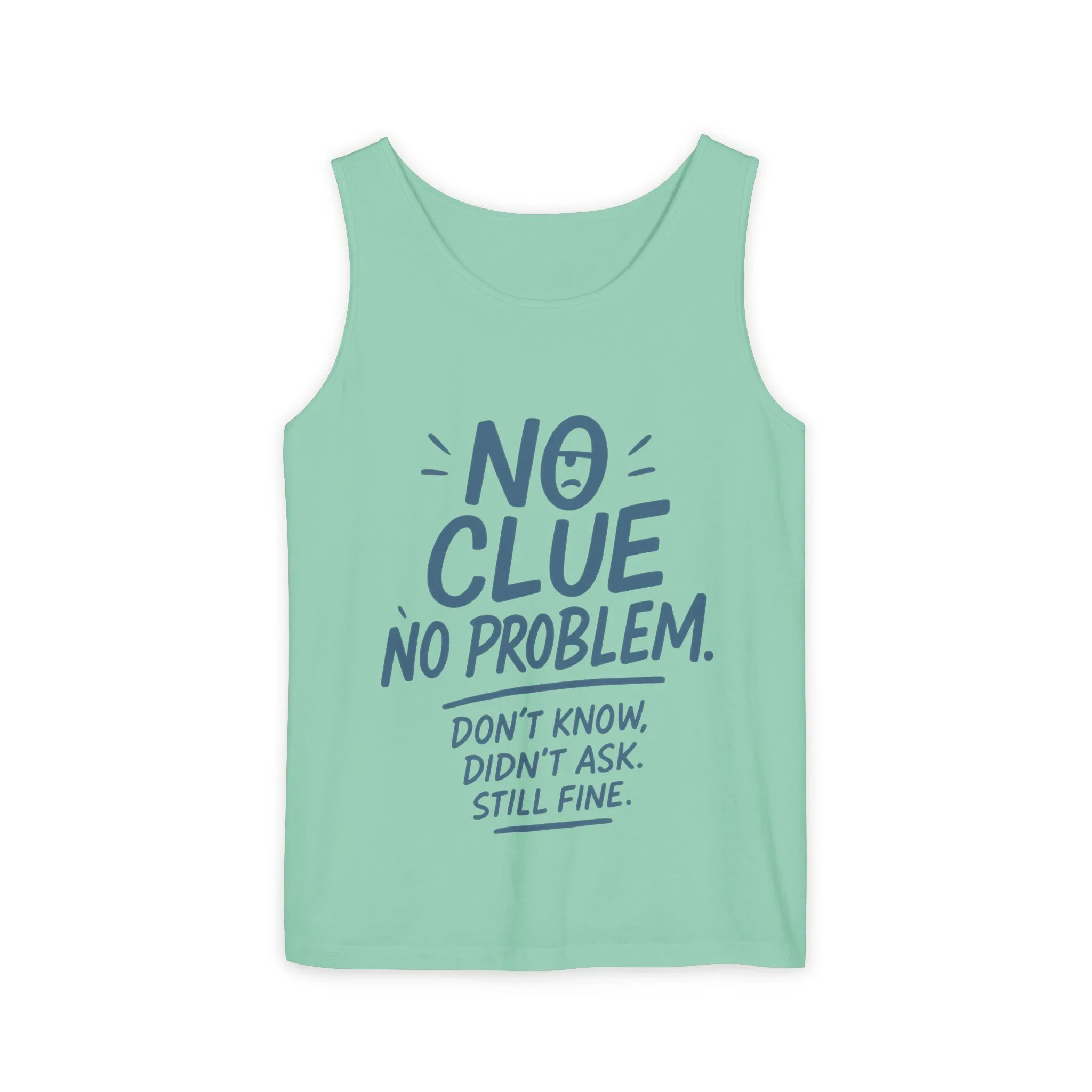 Funny No ClueWomens Tank Top, No Problem Quote Shirt, Dont Know Didnt Ask Graphic Tee, Gift for Her, Humorous Tee, Workout Sleeveless Shirt - Image 7