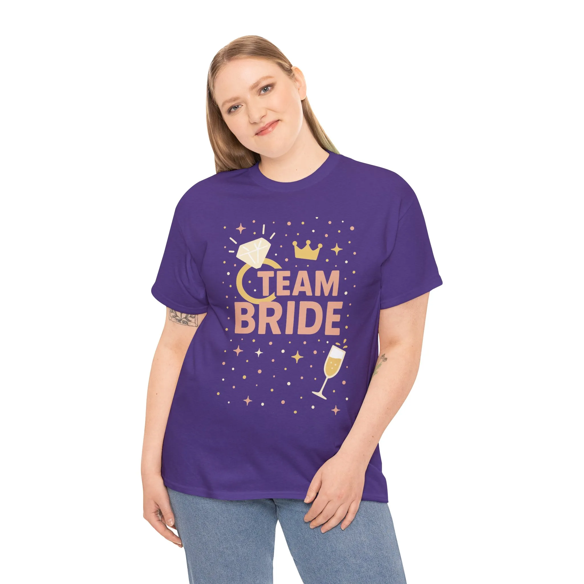 Team Bride T-Shirt, Bachelorette Party Tee, Bridesmaid Wedding Tee, Hen Party Matching Shirts, Bridal Shower, Bridesmaids Gift - Image 36