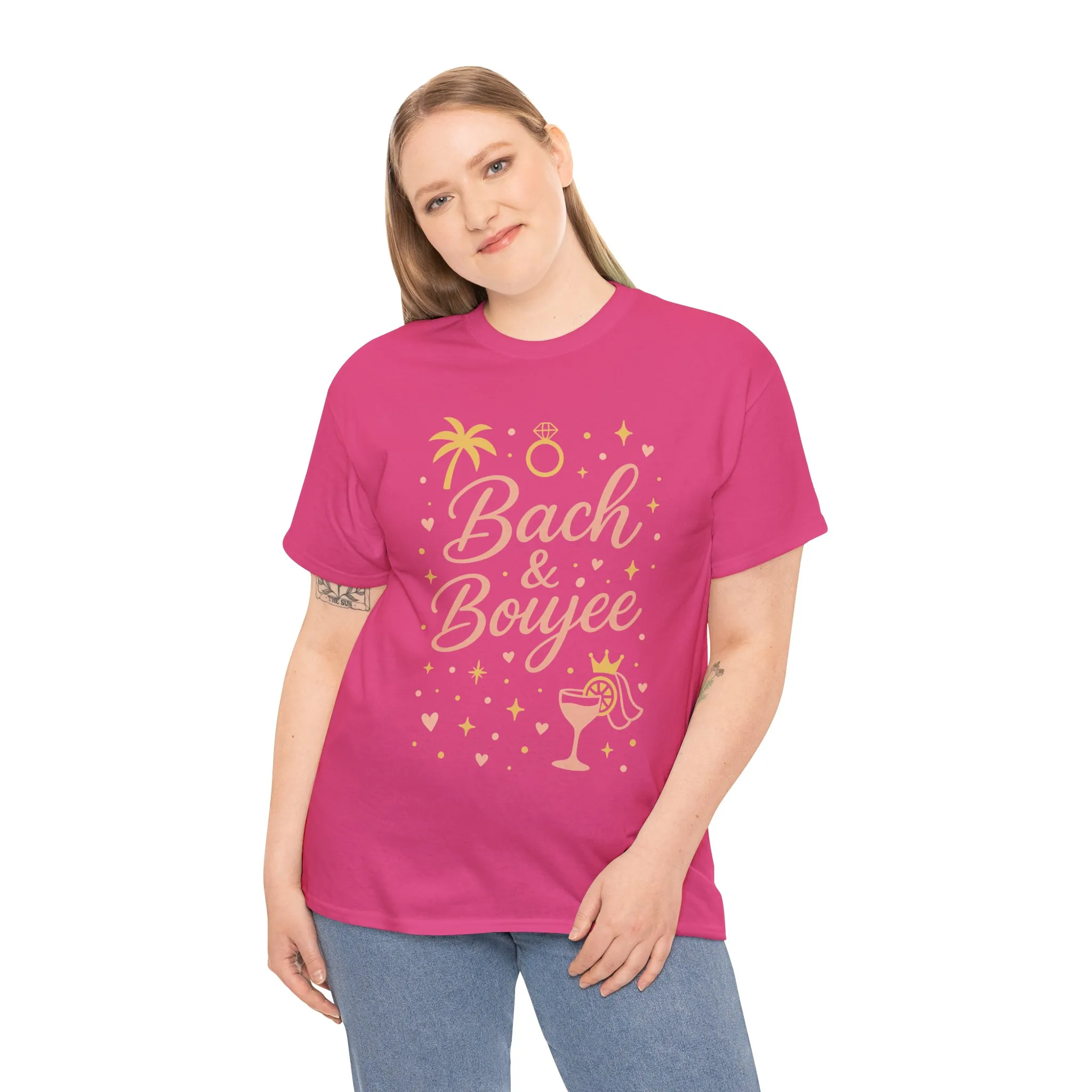 Bach & Boujee Bridal Party Shirt, Bachelorette Party Tee, Bridesmaid Wedding Tee, Hen Party Top, Bridal Shower, Bridesmaids Gift - Image 3