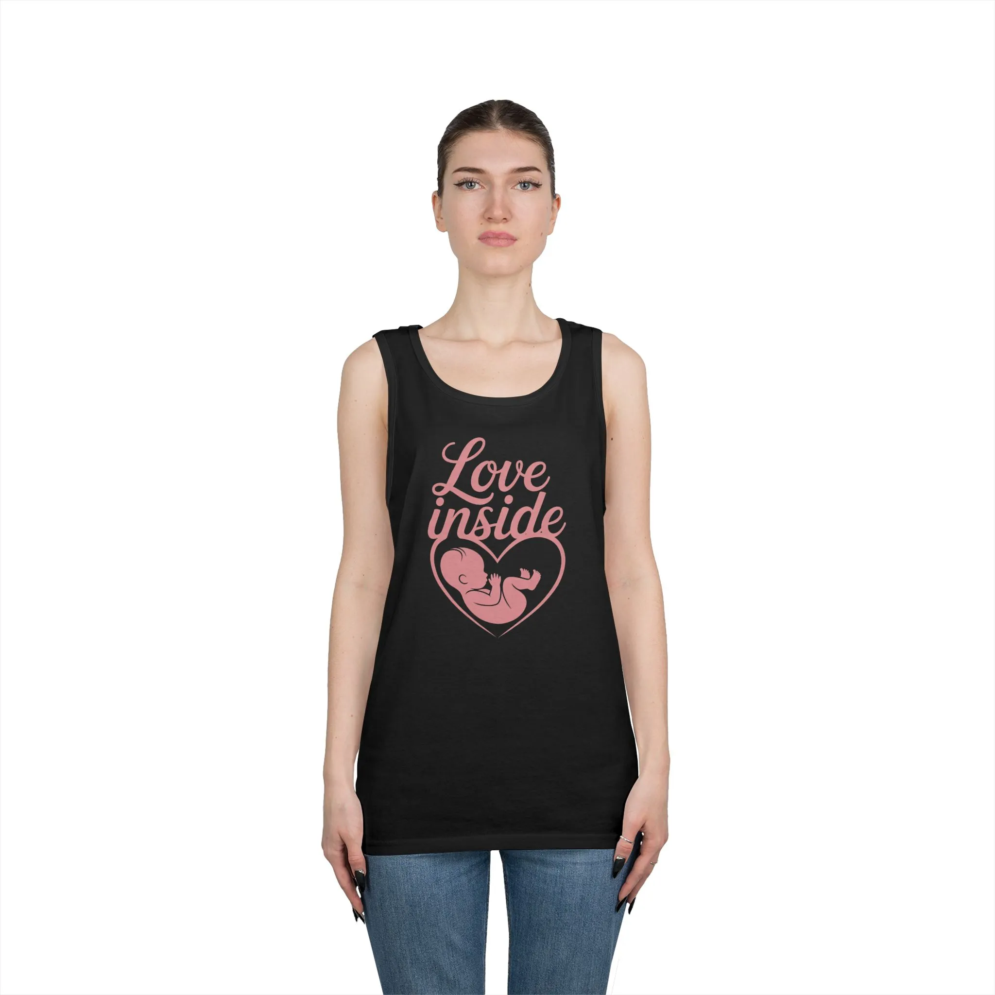 Maternity Tank Top, Pregnancy Announcement Tee, Baby Inside Mom To Be Gift, Expecting Mother Tee, Pregnancy Reveal Top, Baby Shower Top - Image 7