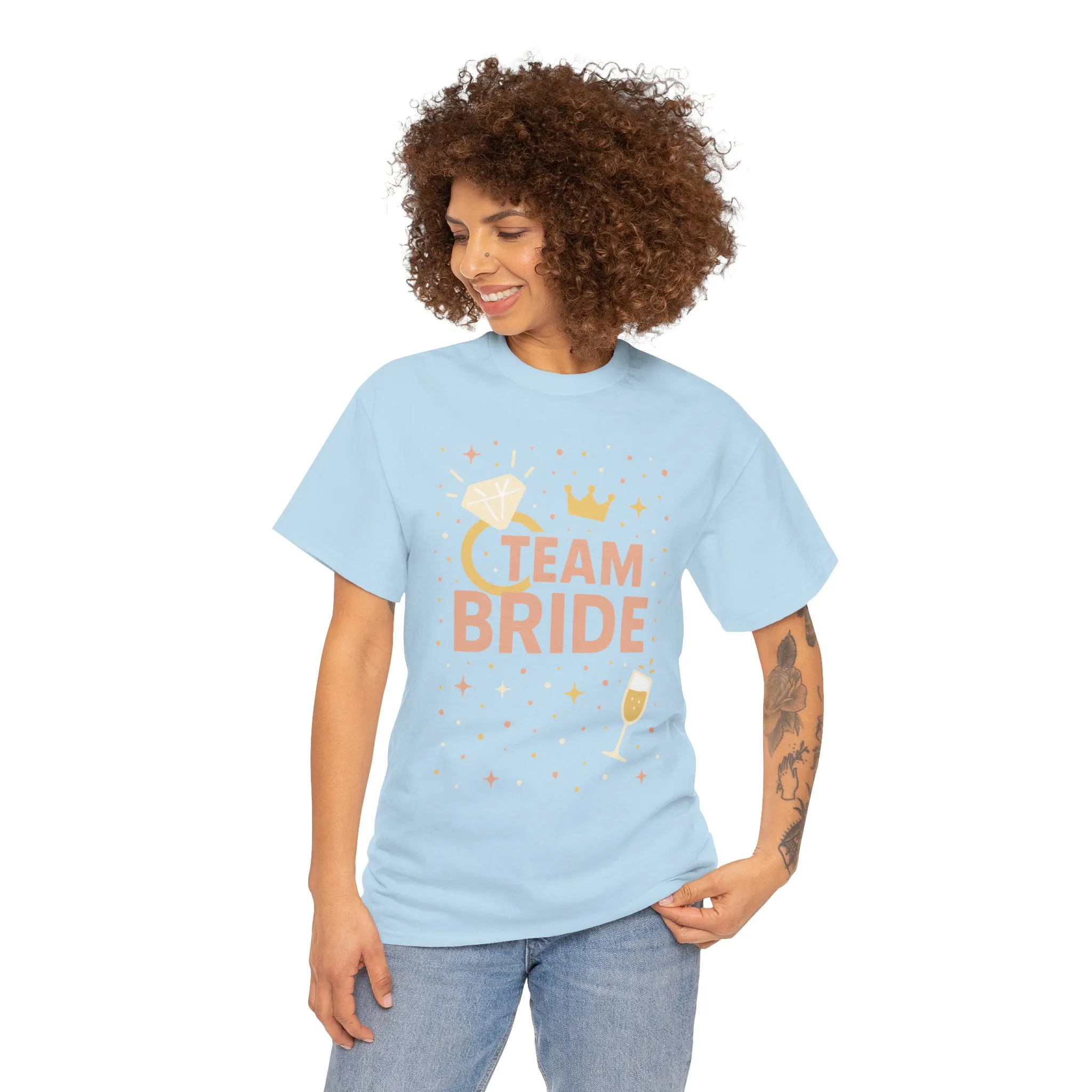 Team Bride T-Shirt, Bachelorette Party Tee, Bridesmaid Wedding Tee, Hen Party Matching Shirts, Bridal Shower, Bridesmaids Gift - Image 14
