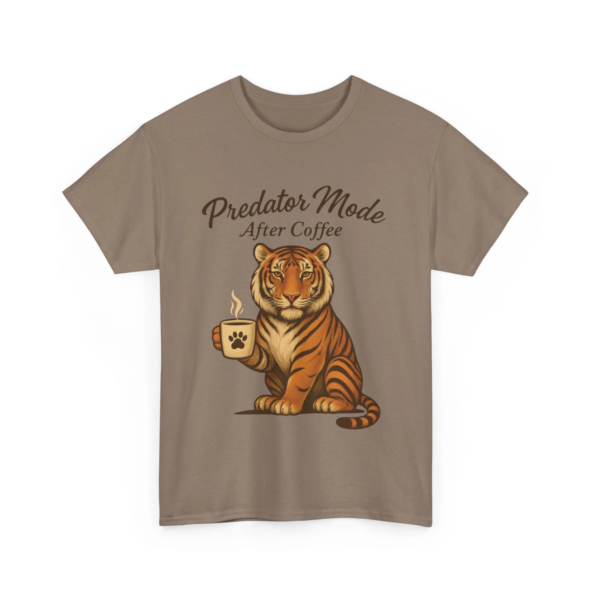 Predator Mode After Coffee Tiger Shirt, Funny Coffee Lover Tee, Mens Caffeine Graphic Tee, Morning Motivation Tiger Shirt,Coffee Addict Gift - Image 10