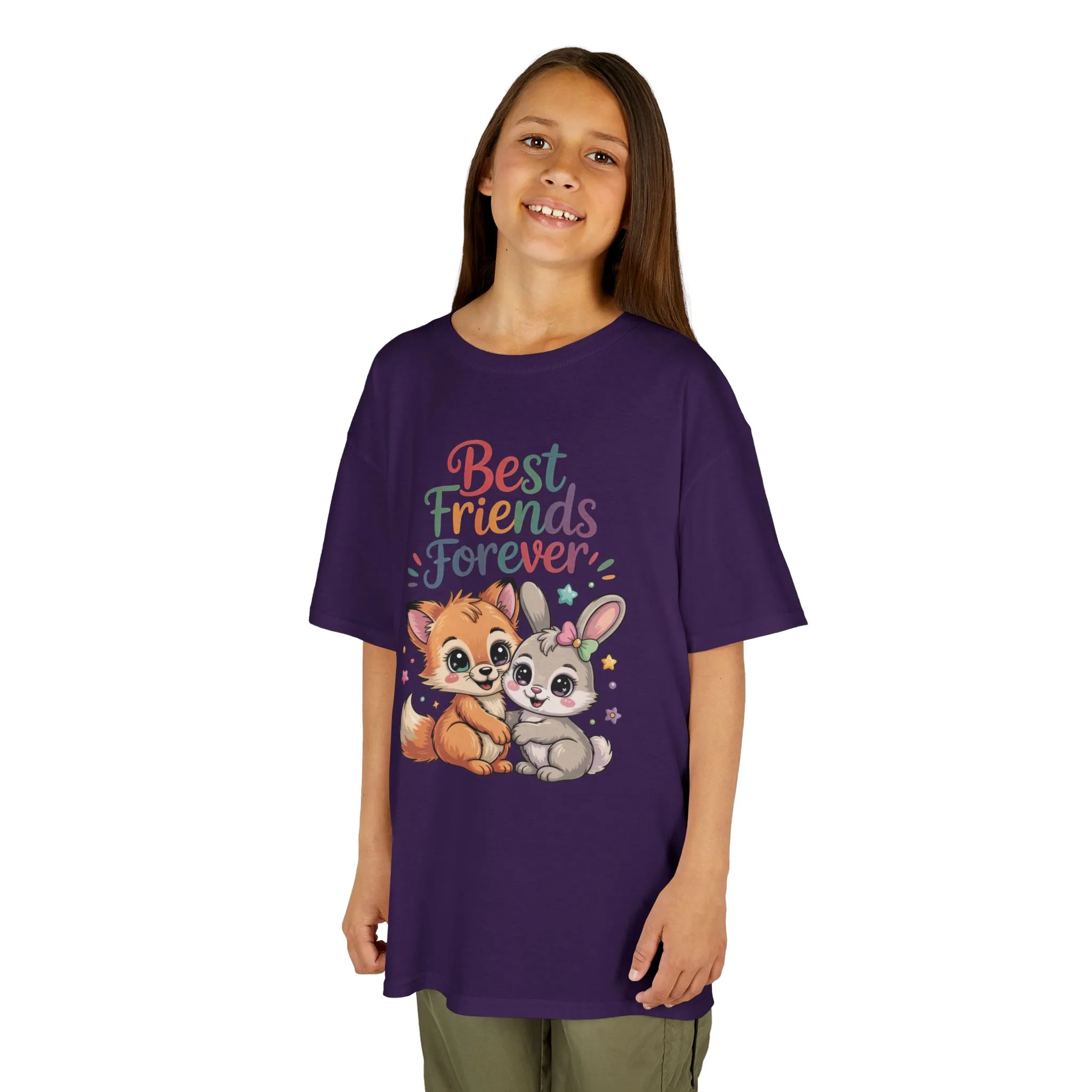 Kids Animal Friends Tee - Best Friends Forever Shirt, Gift for Kids, Toddler T-Shirt, Cute Animal Design, Birthday Gift, Summer Wear - Image 14