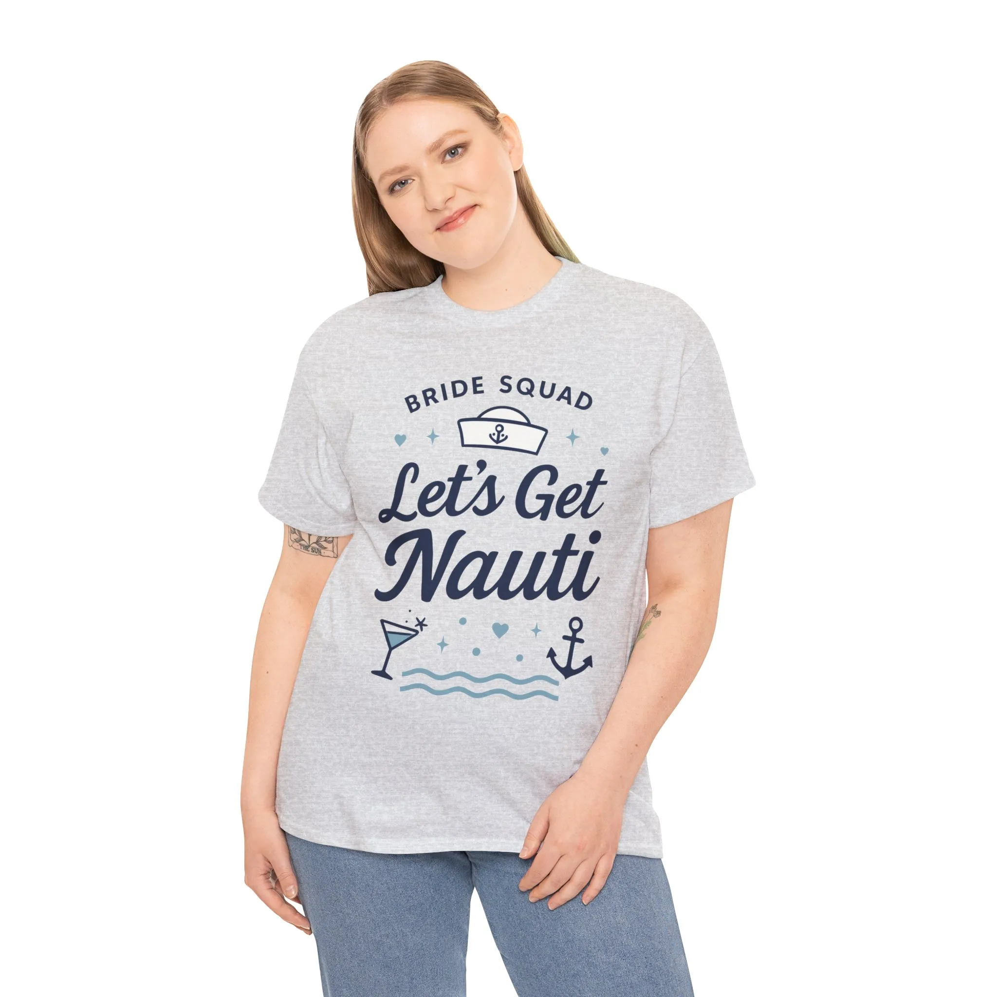 Lets Get Nauti Shirt, Nautical Bachelorette Party Tee, Bride Squad Gift, Bridesmaid Hen Party Top, Fun Nautical Wedding Shirt - Image 9