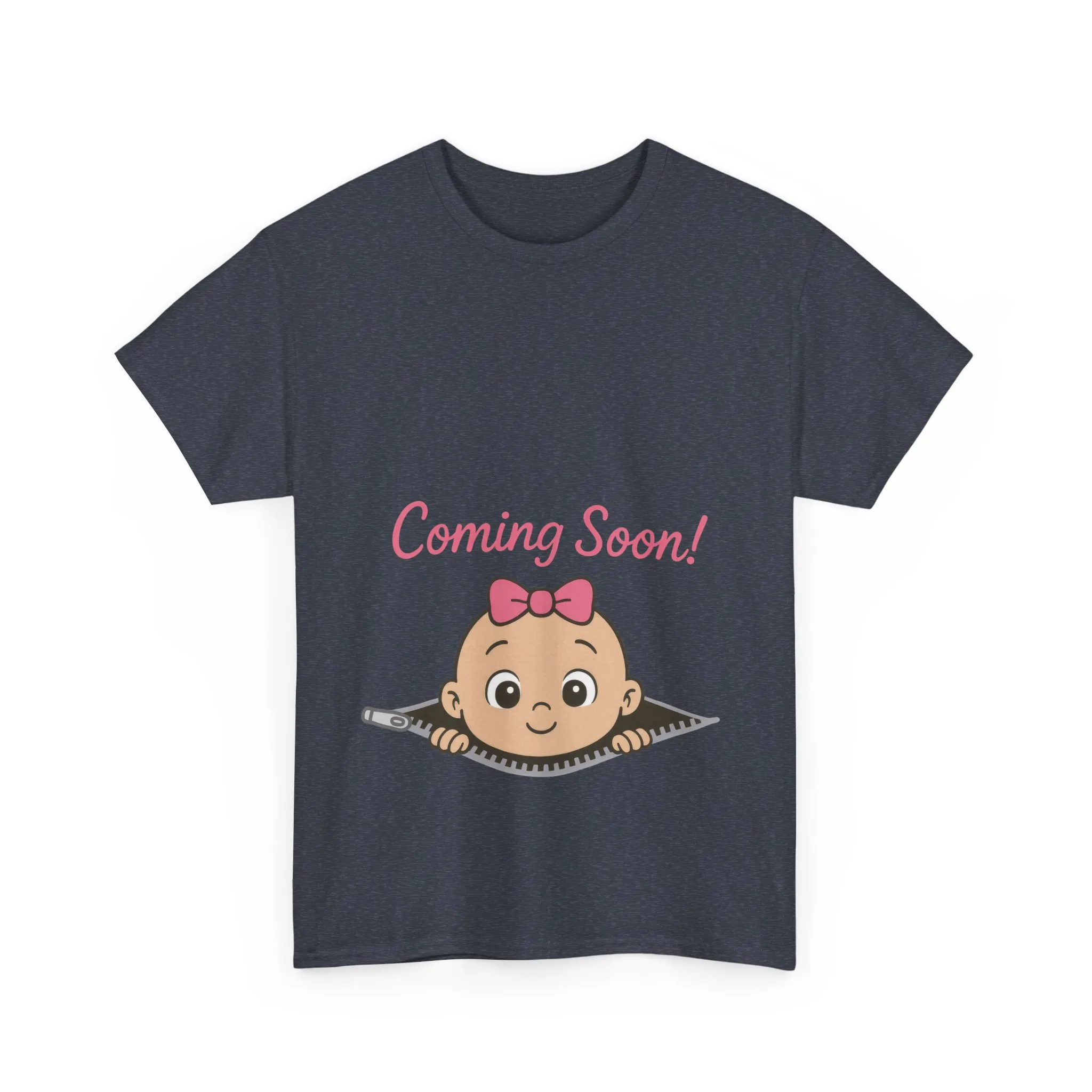 Coming Soon Maternity T-Shirt, Cute Baby Girl Pregnancy Announcement Shirt, Expecting Mom Gift, Gender Reveal Tee, Baby Shower Gift - Image 22