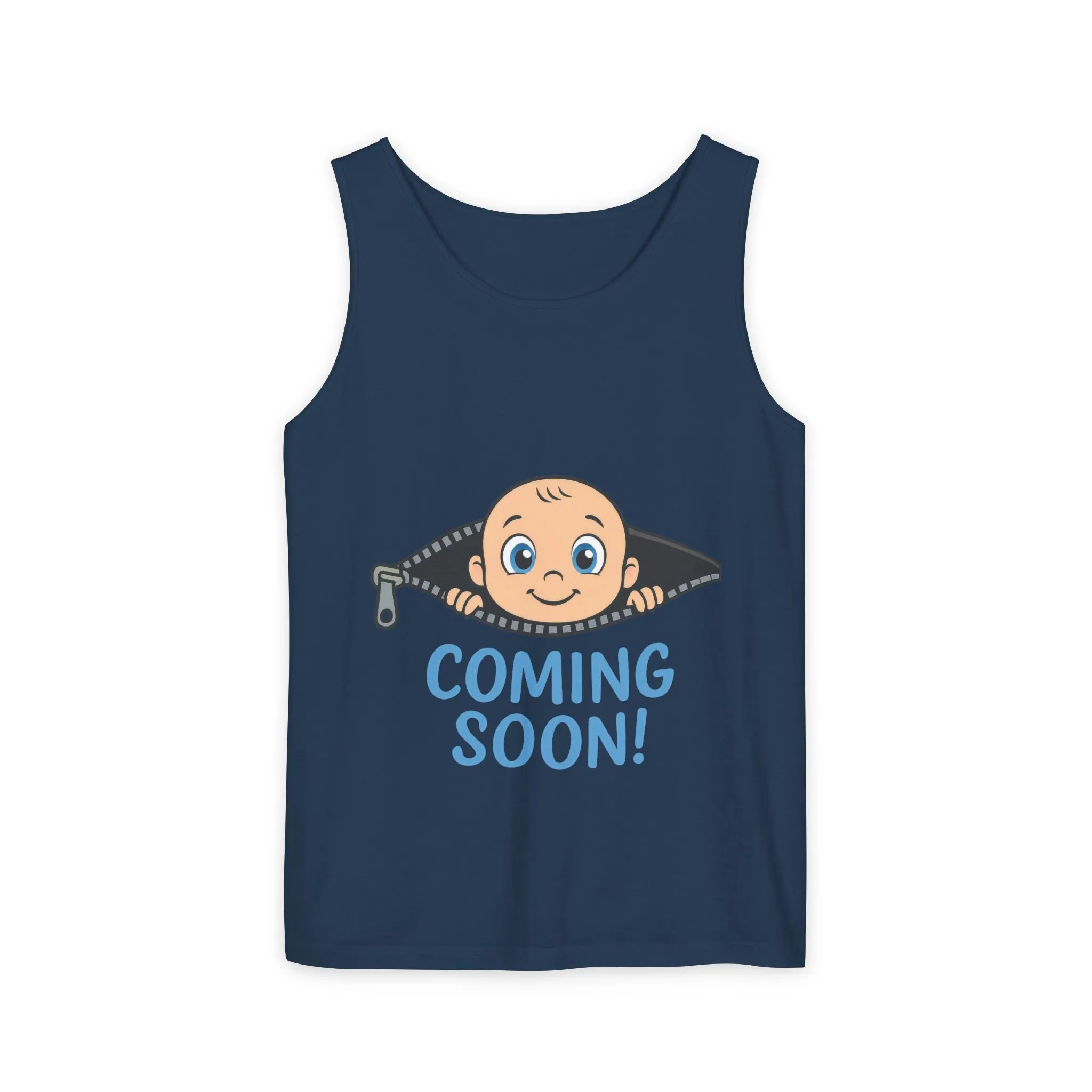 Coming Soon Maternity Tank Top, Cute Baby Boy Pregnancy Announcement Tee, Funny Expecting Mom Gift, Gender Reveal Tee, Baby Shower Top - Image 15