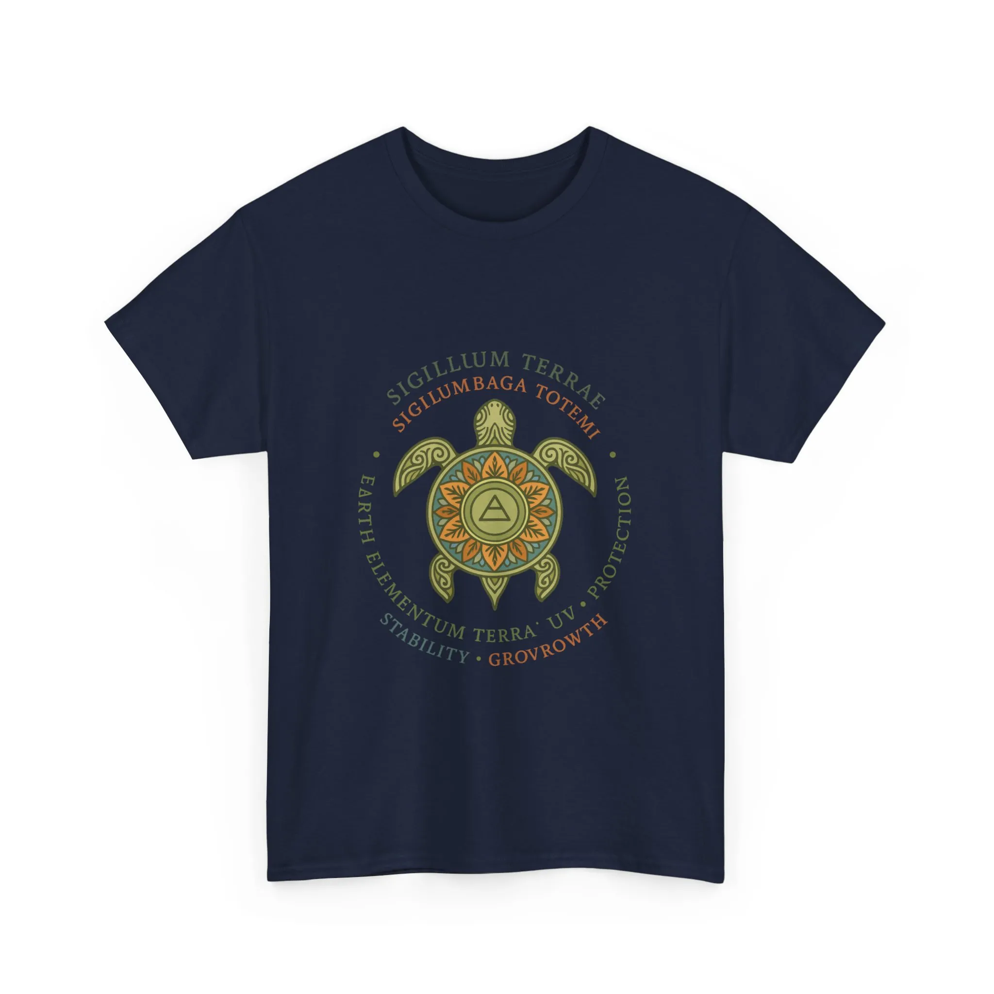Earth Totem Turtle Unisex T-Shirt, Sigillum Terrae Symbol, Elemental Growth Unisex Tee, Spiritual UV Protection Shirt, Nature Symbol Gift - Image 33