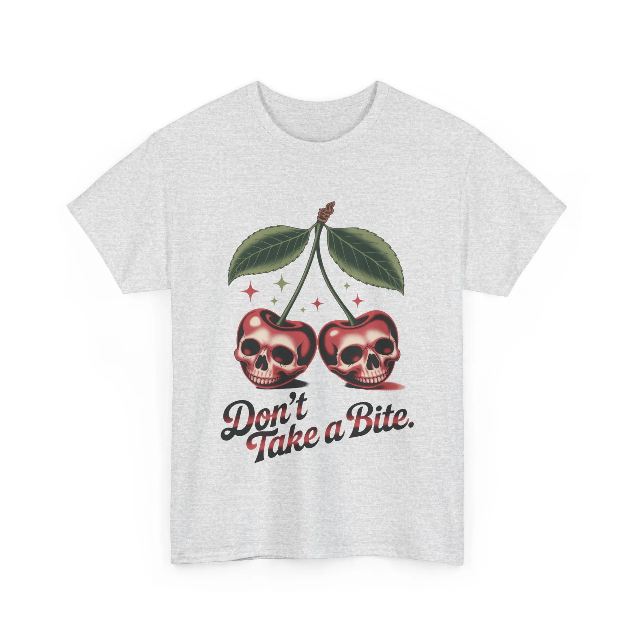 Skull Cherry Womens Graphic Tee, Edgy Tee, Unique Gift, Halloween Apparel, Cute Gothic Fruit Graphic Tee for Women, Funny Dark Style Shirt - Image 4