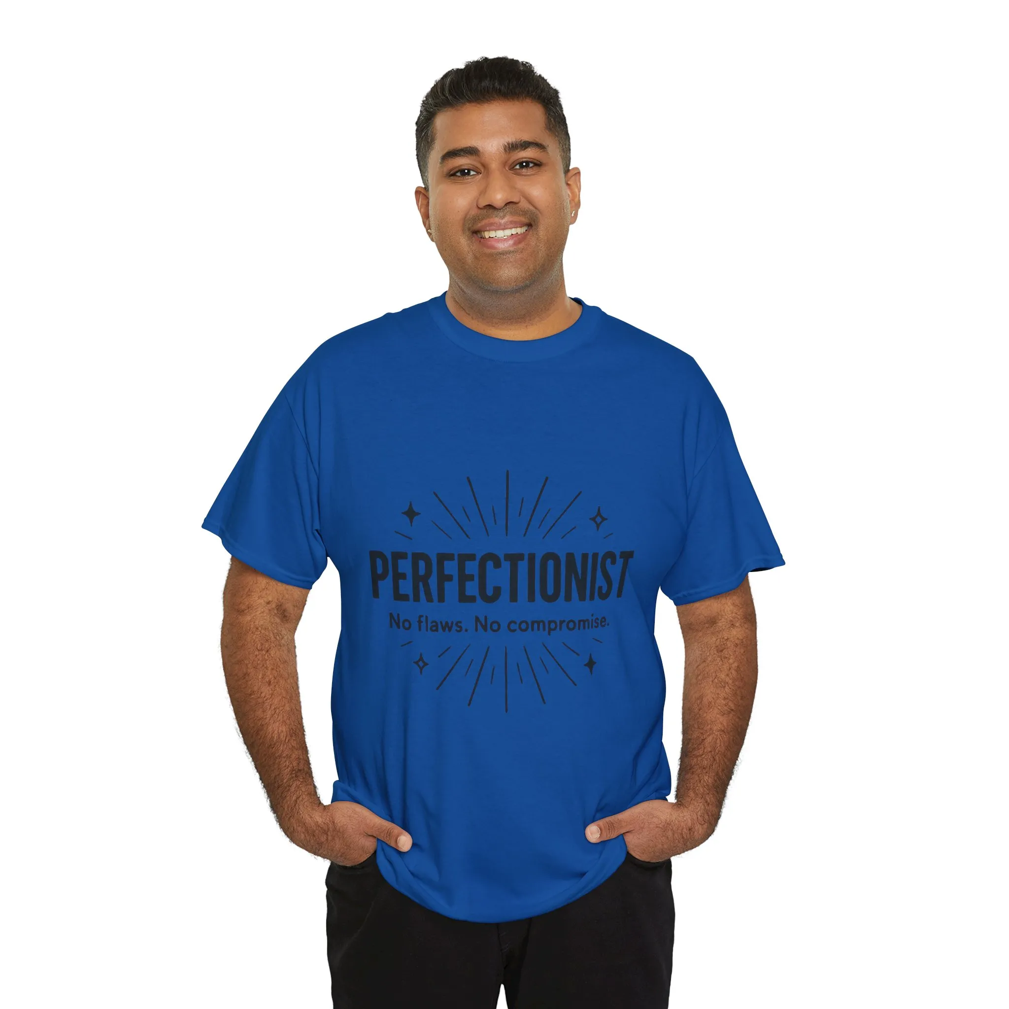 Mens Perfectionist T-Shirt, No Flaws No Compromise, Minimal Bold Graphic Tee, Gift for OCD, Clean Freak, or Detail-Oriented Men - Image 27