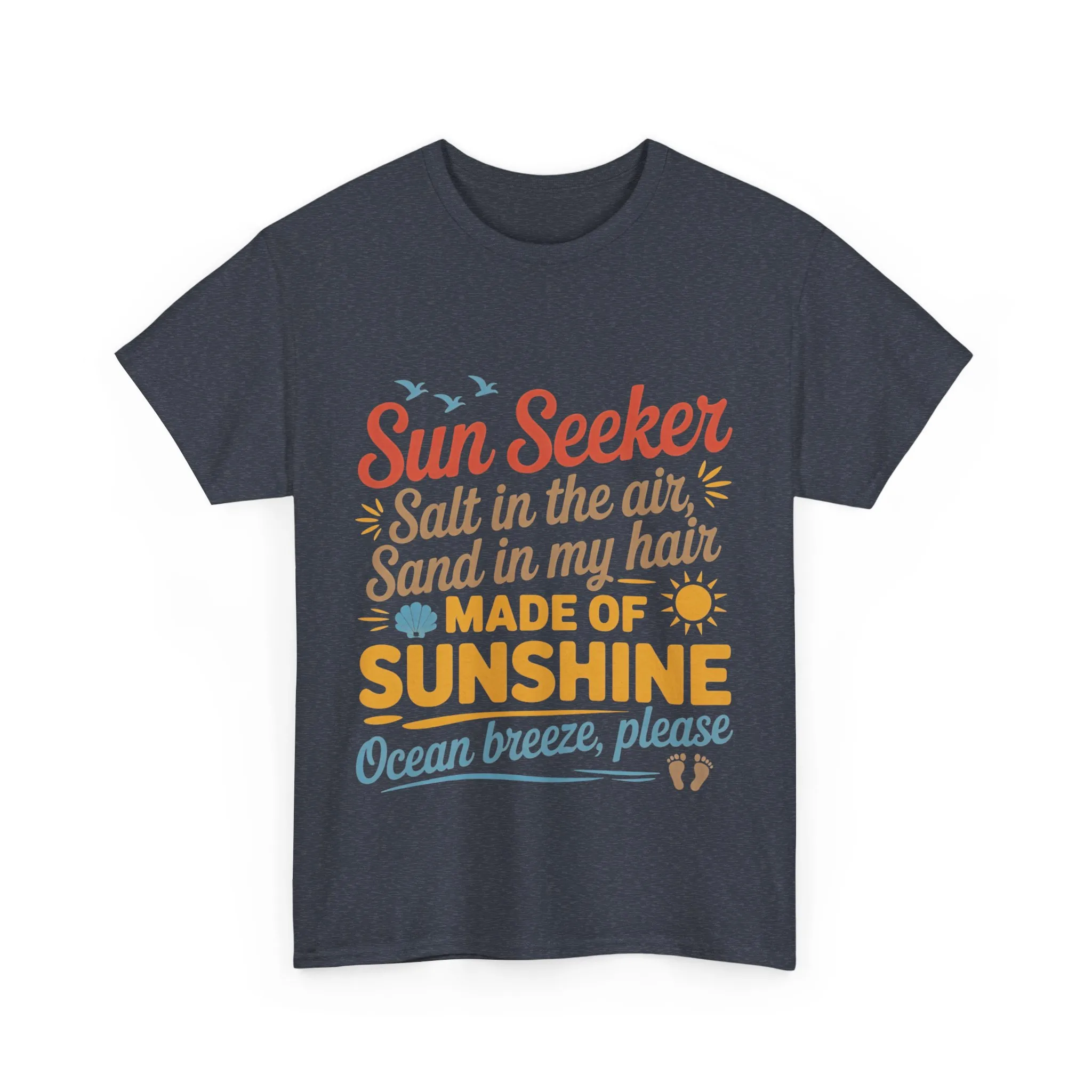 Sun Seeker Summer Quote Shirt, Made of Sunshine Beach Vibes Tee, Ocean Breeze Please Shirt for Women, Salt in the Air Sand in My Hair Top - Image 34