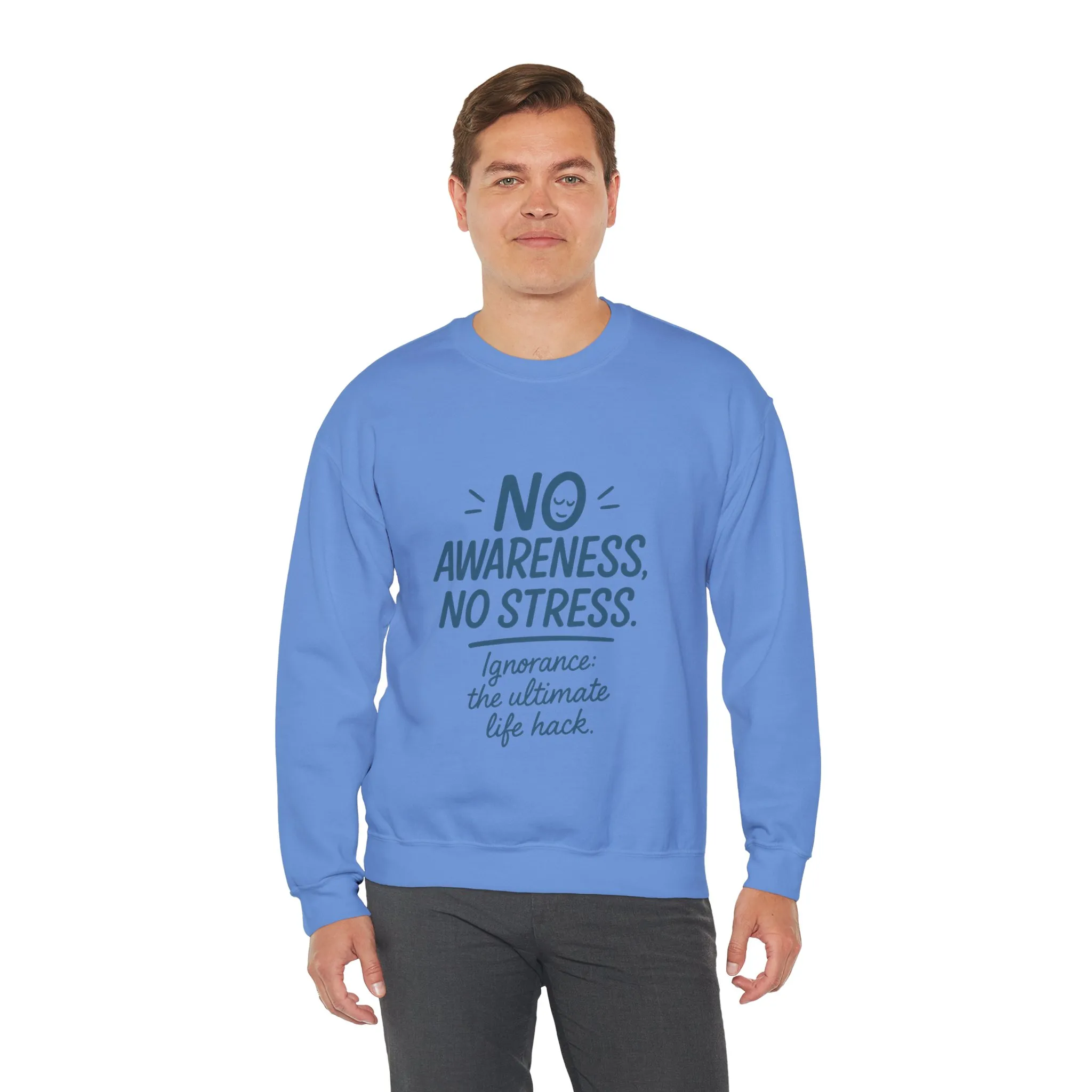 Funny Mens Mindful Crewneck Sweatshirt, Cozy Sweatshirt, Awareness Sweatshirt, Casual Style Gift, Perfect for Self-Care Days - Image 24