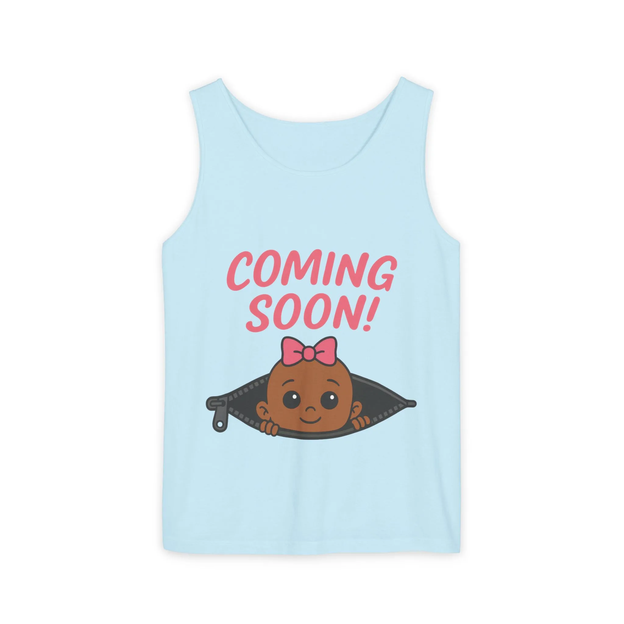 Coming Soon Maternity Tank Top, Cute Baby Girl Pregnancy Announcement Shirt, Expecting Mom Gift, Gender Reveal Tank, Baby Shower Gift - Image 25
