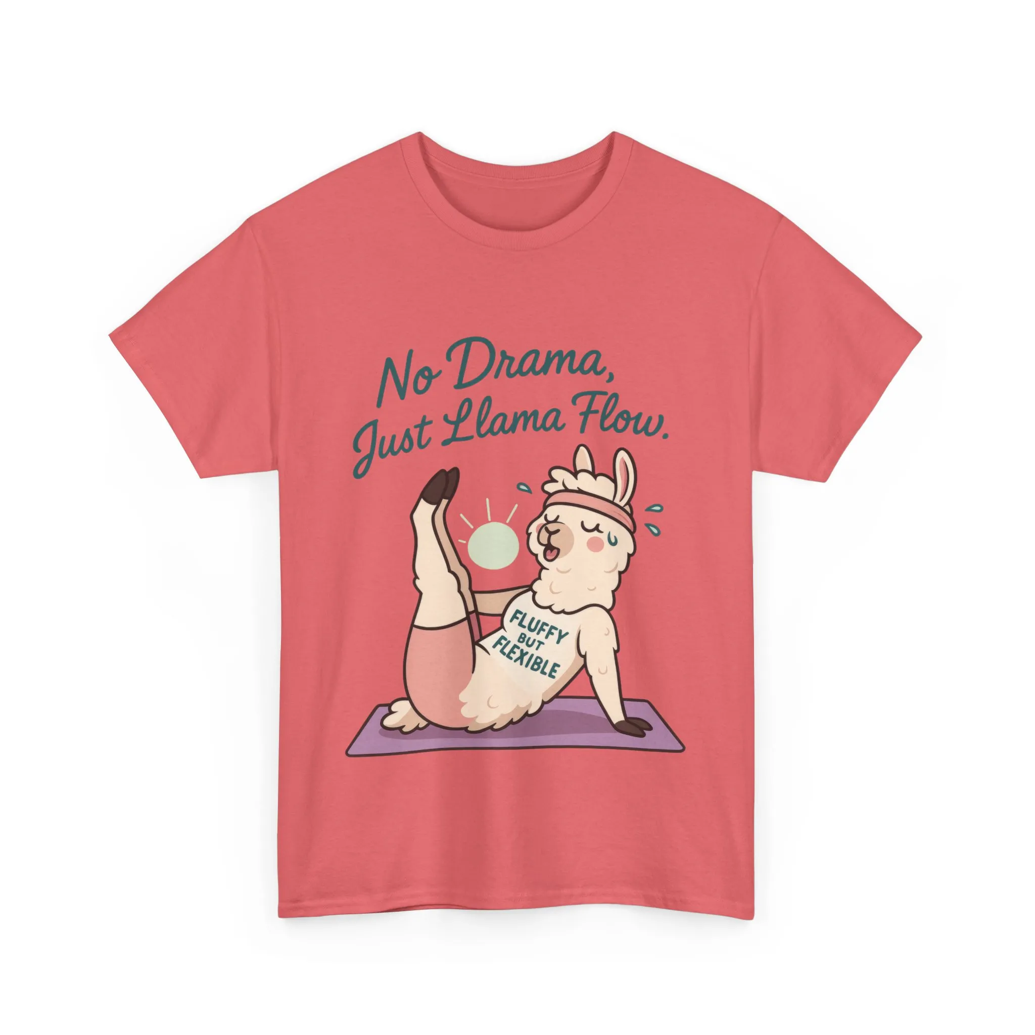 No Drama Llama Yoga Tee, Funny Yoga Llama T-Shirt for Women, Gift for Yoga Lovers, Fun Yoga T-Shirt for Animal Lovers, Humor Shirt - Image 31