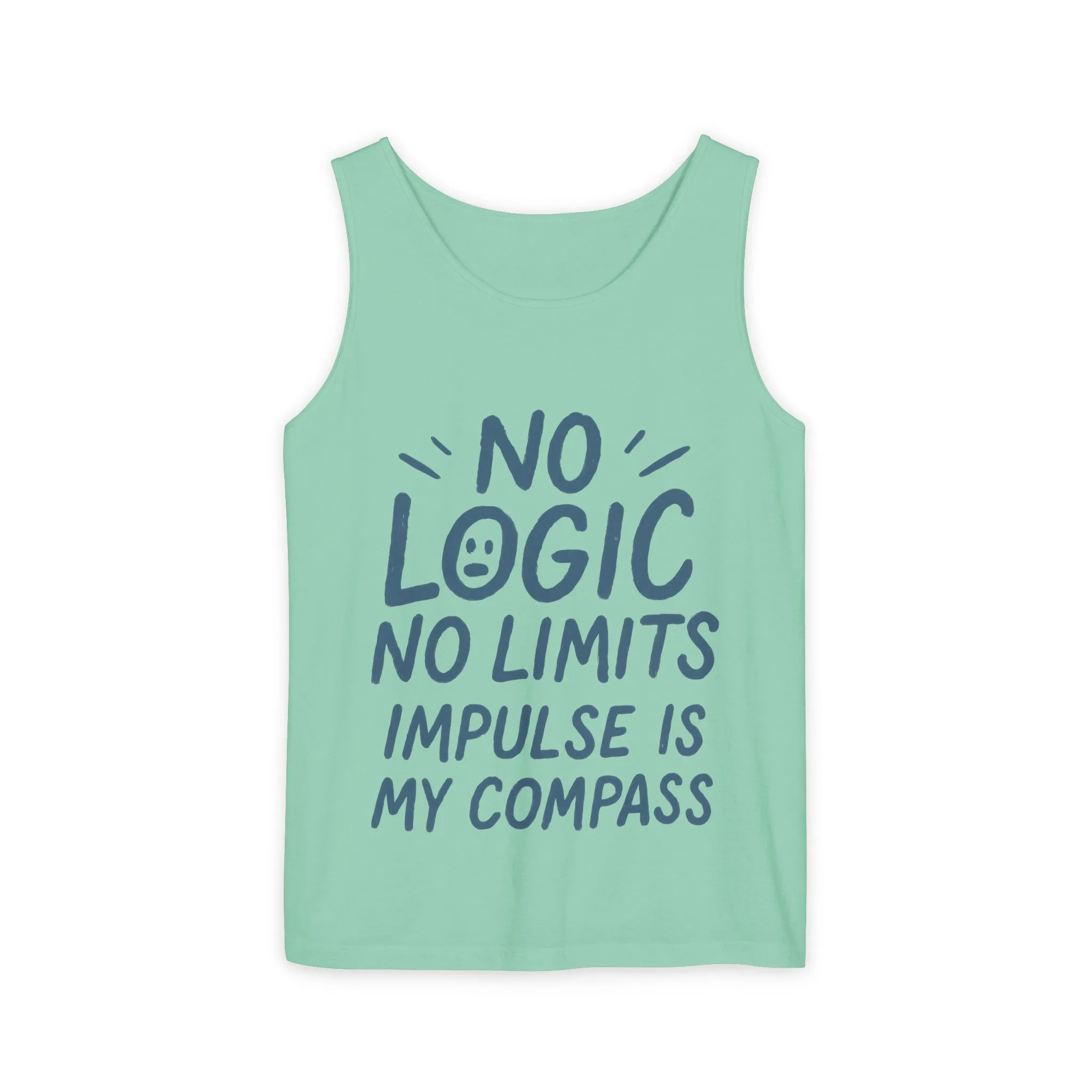 Funny No Logic Womens Tank Top, No Limits Impulse Quote, Carefree Graphic Tee, Gym Apparel for Women, Fitness Gift, Casual Summer Top - Image 23