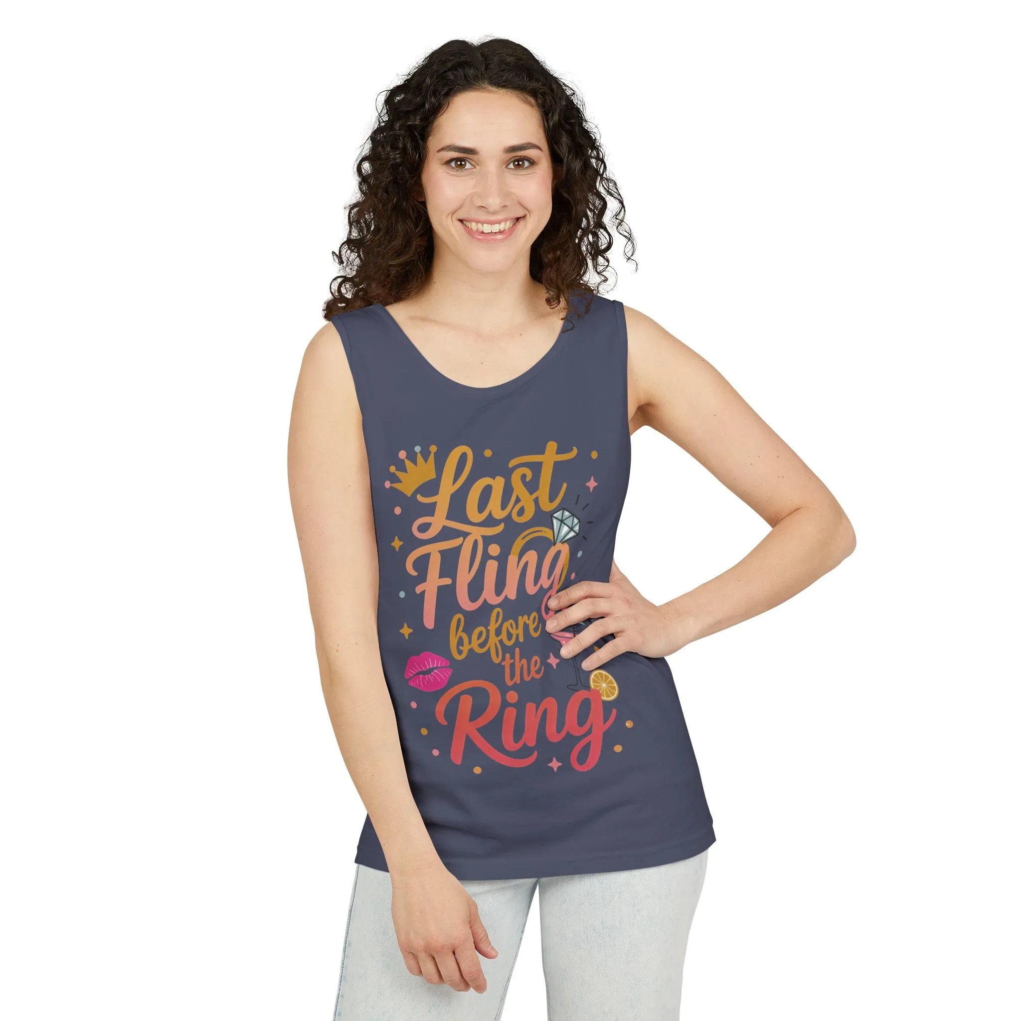 Last Fling Before the Ring T-Shirt, Bachelorette Party Tee, Bridesmaid Wedding Tee, Hen Party Shirts, Bridal Shower, Bridesmaids Gift - Image 14