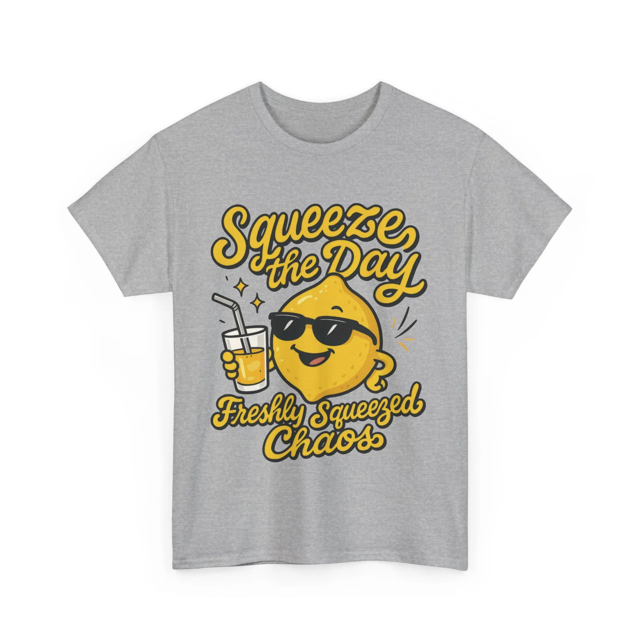 Funny Lemon Shirt for Women - Squeeze The Day Freshly Squeezed Chaos Tee - Cute Positive Citrus Graphic Tee, Fun Summer Tee for Beach Vibes - Image 10
