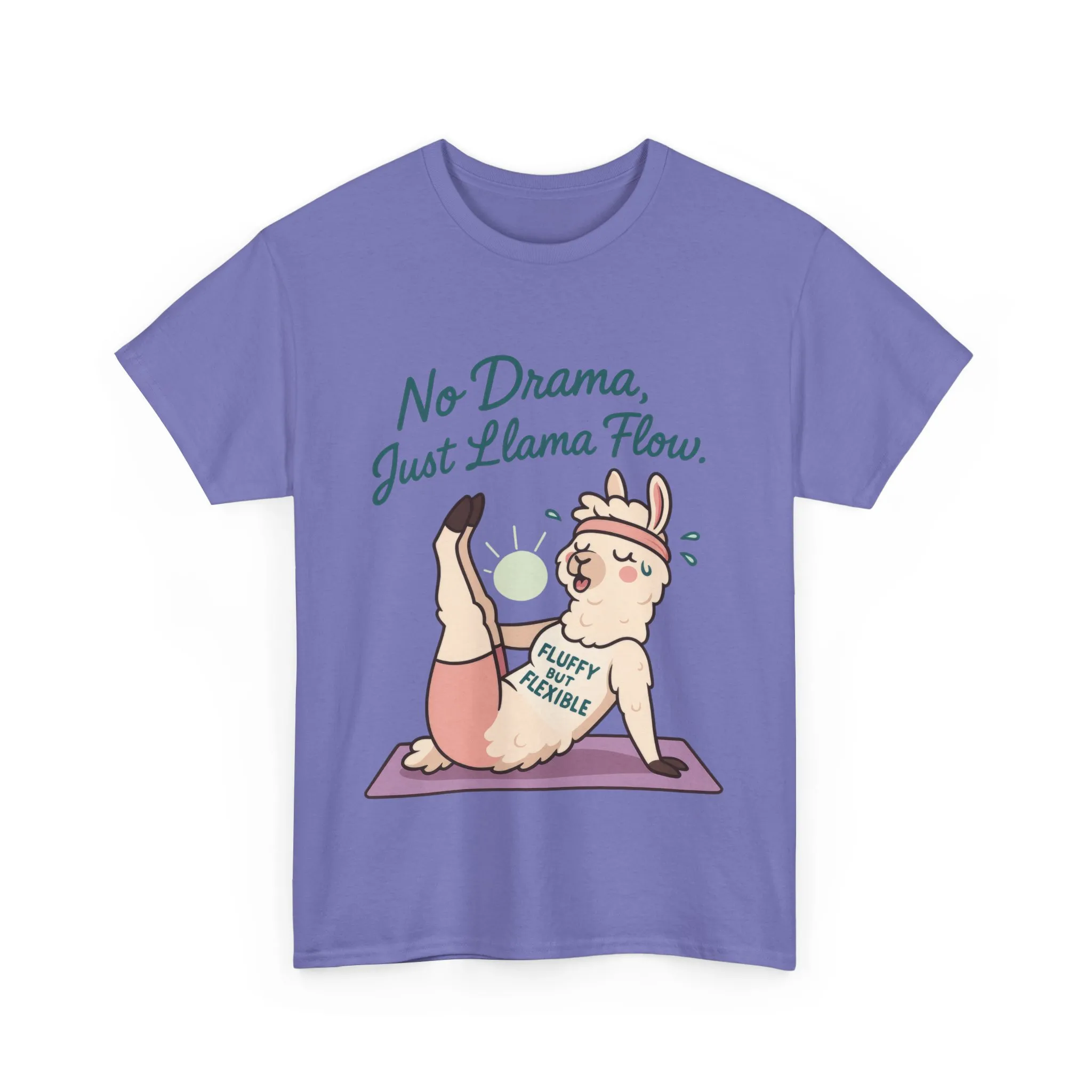 No Drama Llama Yoga Tee, Funny Yoga Llama T-Shirt for Women, Gift for Yoga Lovers, Fun Yoga T-Shirt for Animal Lovers, Humor Shirt - Image 25