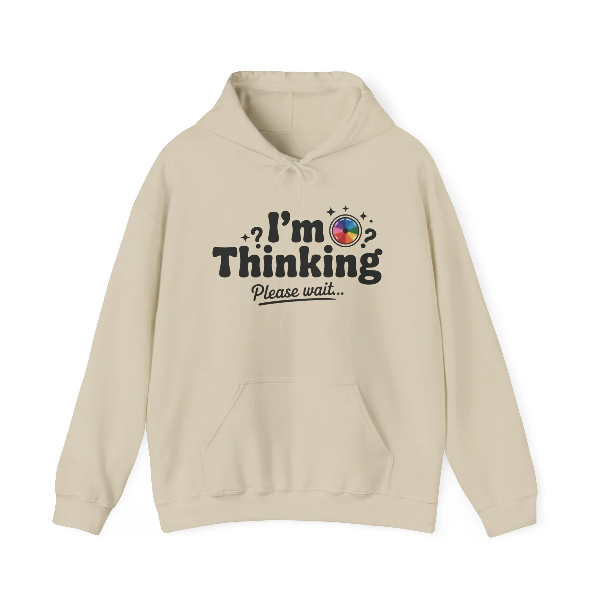 Funny - Im Thinking Please Wait - Mens Hoodie, Cute Geeky Gift for Introverts, Programmers, Designers, Fun Humor Hoodie, Gift for Adults - Image 4