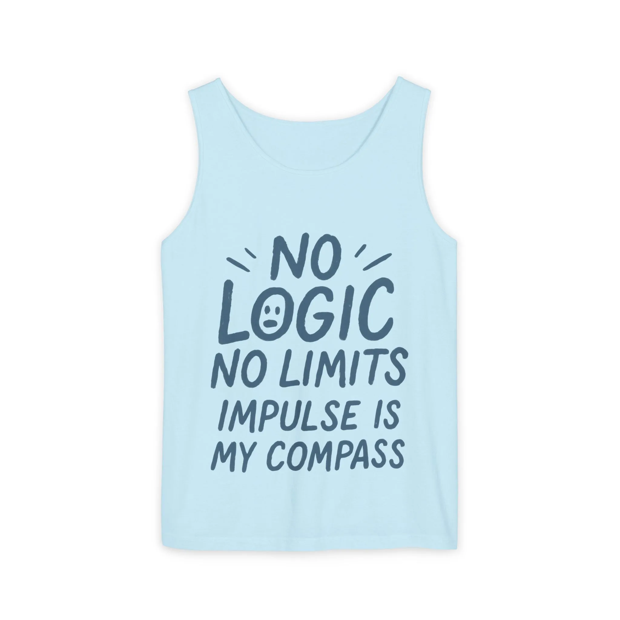 Funny No Logic Womens Tank Top, No Limits Impulse Quote, Carefree Graphic Tee, Gym Apparel for Women, Fitness Gift, Casual Summer Top - Image 9