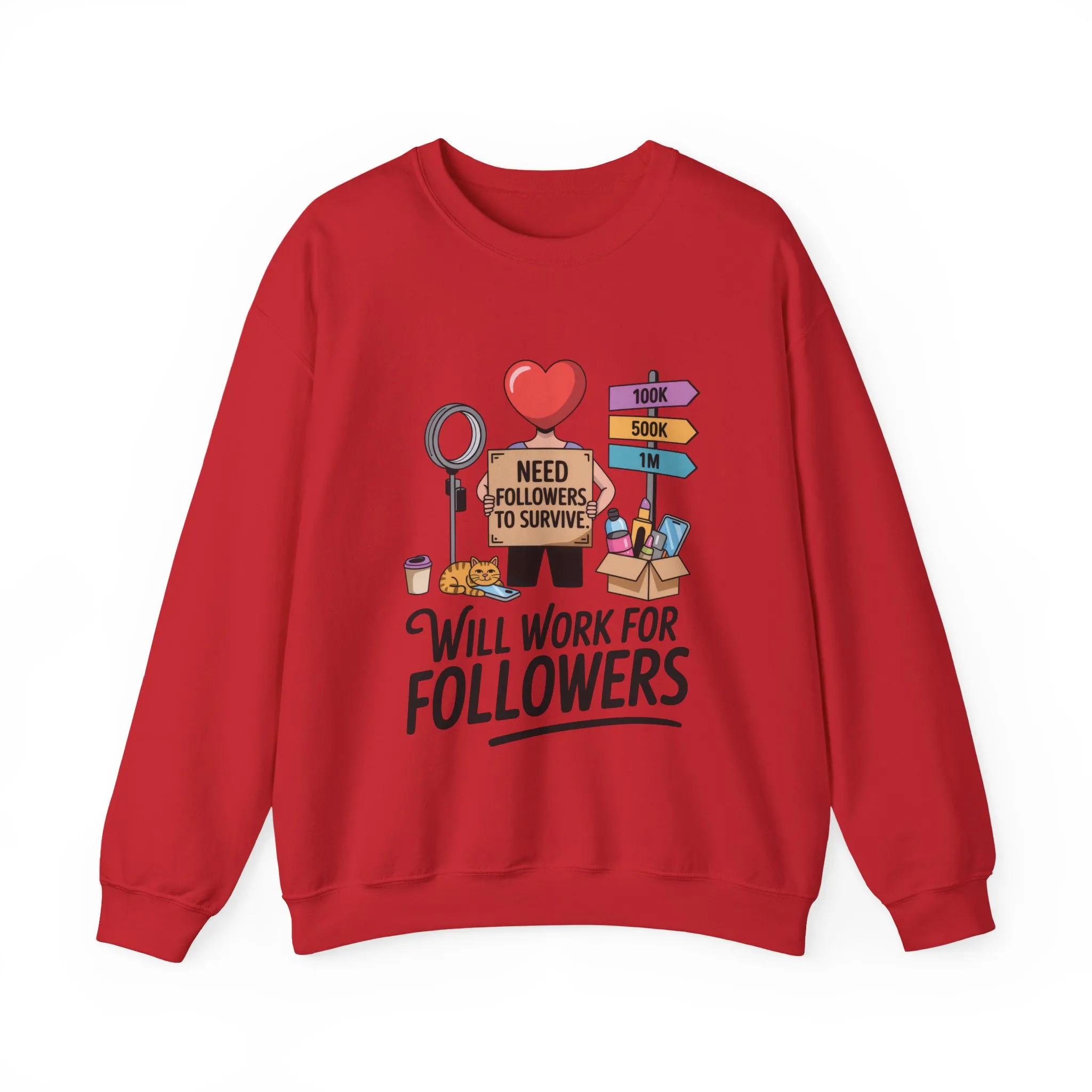 Funny Influencer Womens Sweatshirt, Social Media Sweatshirt, Humor Gifts, Crewneck for Influencers, Casual Wear, Womens Cozy Meme Top - Image 28