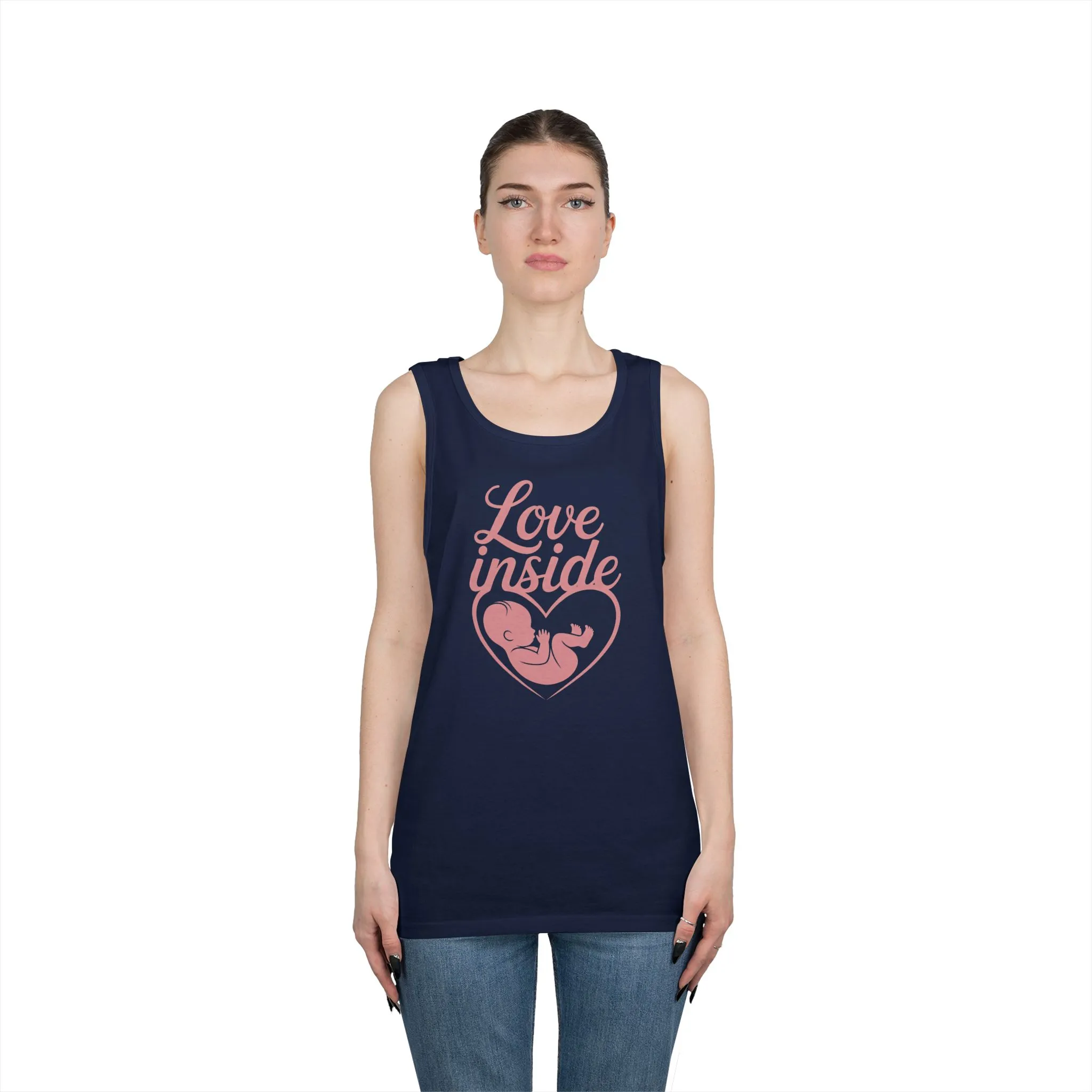 Maternity Tank Top, Pregnancy Announcement Tee, Baby Inside Mom To Be Gift, Expecting Mother Tee, Pregnancy Reveal Top, Baby Shower Top - Image 13