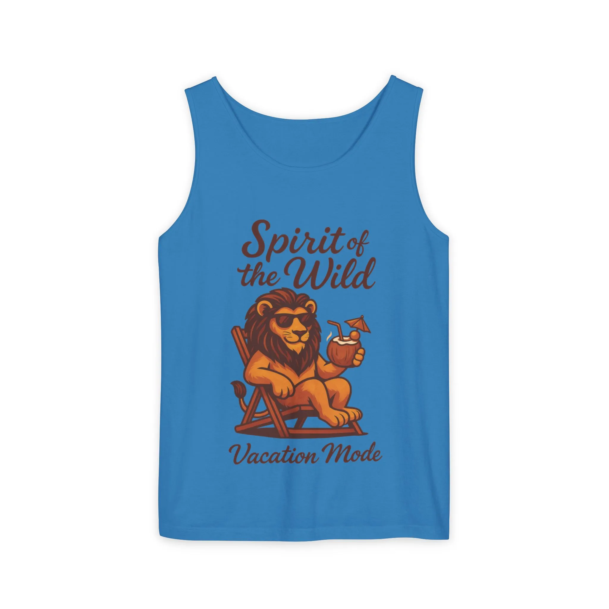 Spirit of the Wild Lion Tank Top - Vacation Mode Funny Summer Sleeveless Shirt for Men, Summer Wear, Graphic Tees, Beach Outfit - Image 17