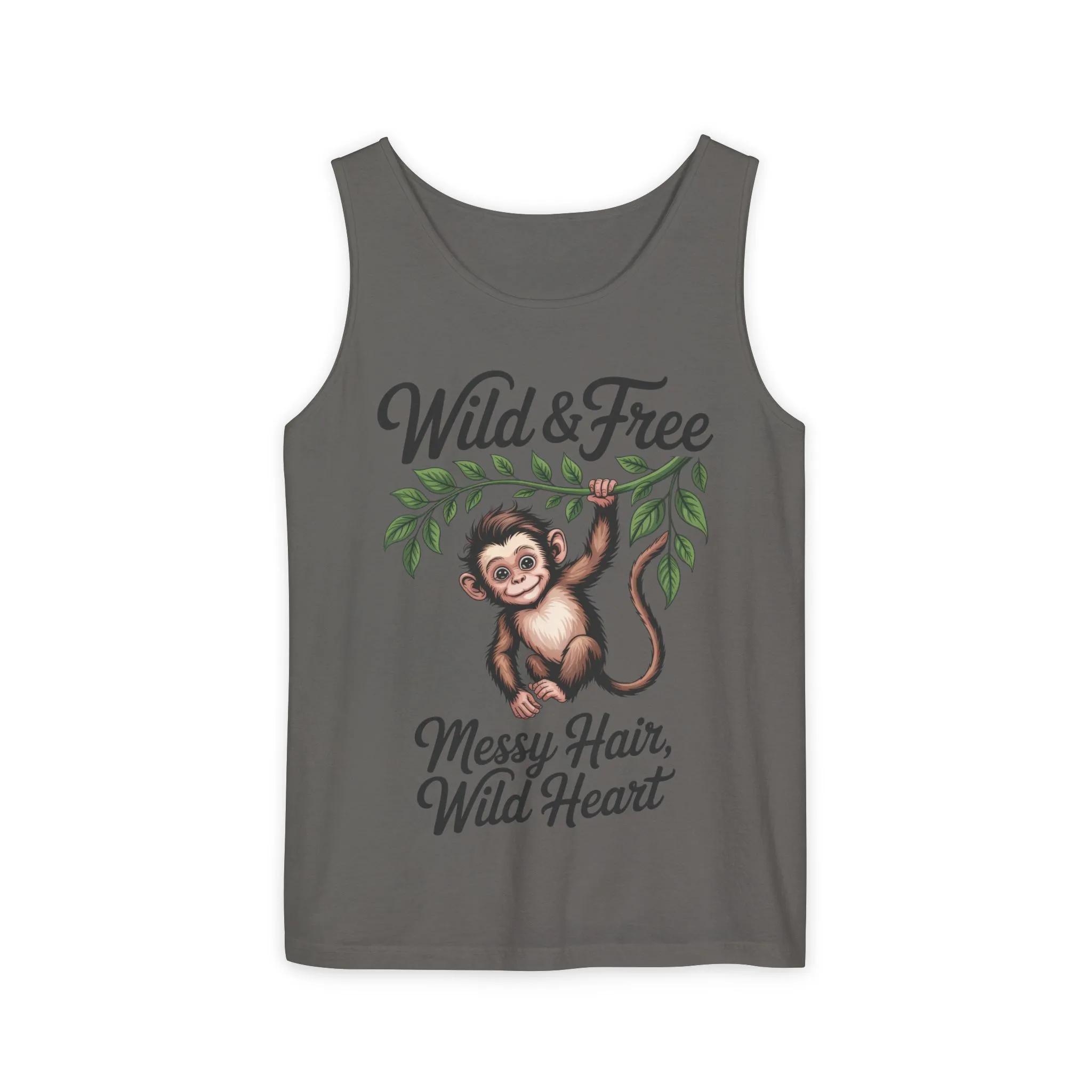 Wild & Free Monkey Tank Top, Messy Hair Wild Heart Womens Tank, Cute Jungle Animal Shirt, Boho Adventure Tank, Fun Nature Lover Gift - Image 10