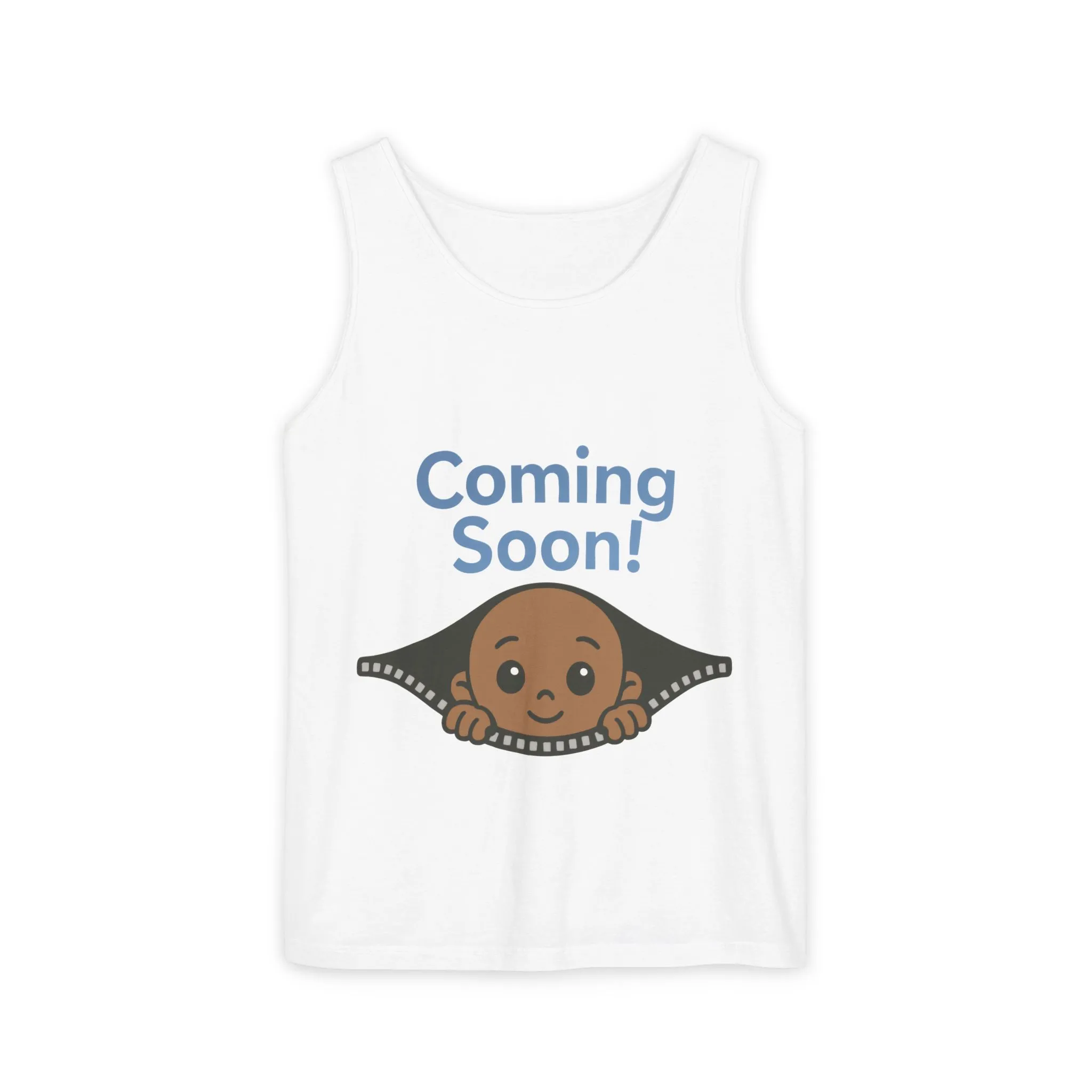 Coming Soon Maternity Tank Top, Cute Baby Boy Pregnancy Announcement Tee, Funny Expecting Mom Gift, Gender Reveal Tee, Baby Shower Top - Image 3