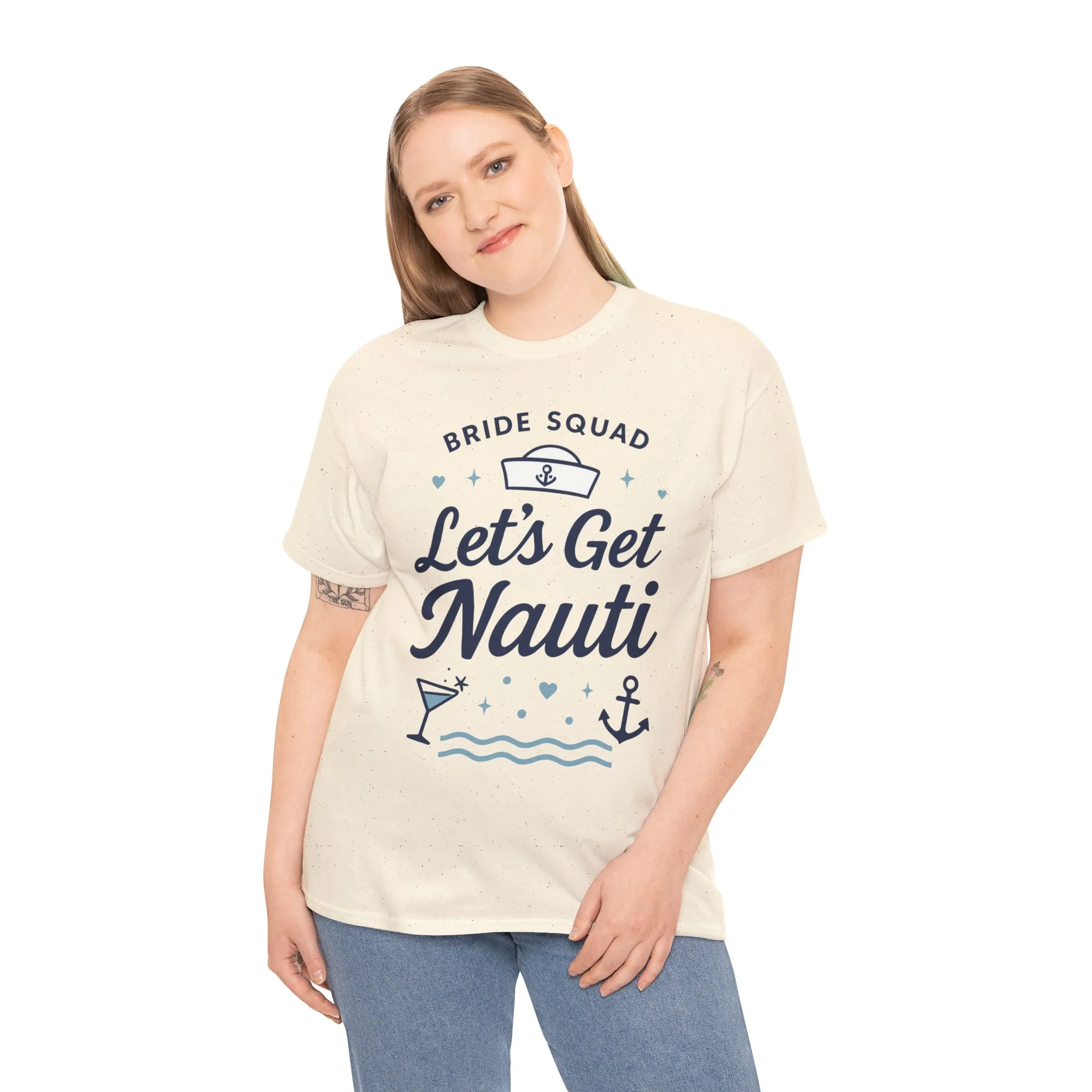 Lets Get Nauti Shirt, Nautical Bachelorette Party Tee, Bride Squad Gift, Bridesmaid Hen Party Top, Fun Nautical Wedding Shirt - Image 12