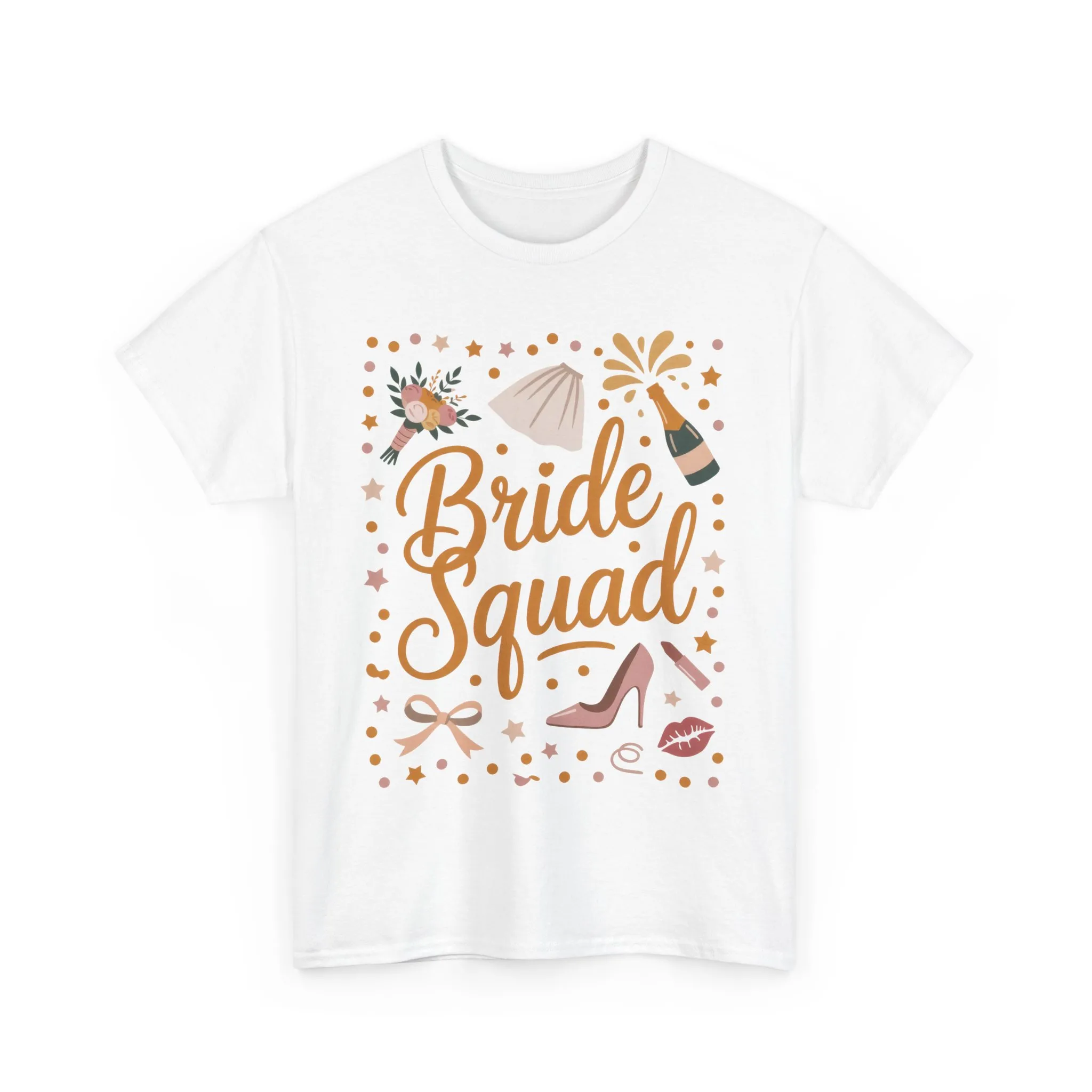 Bride Squad Shirt, Bachelorette Party T-Shirt, Bridesmaid Wedding Tee, Hen Party Matching Shirts, Bridal Shower, Gift for Bridesmaids - Image 4