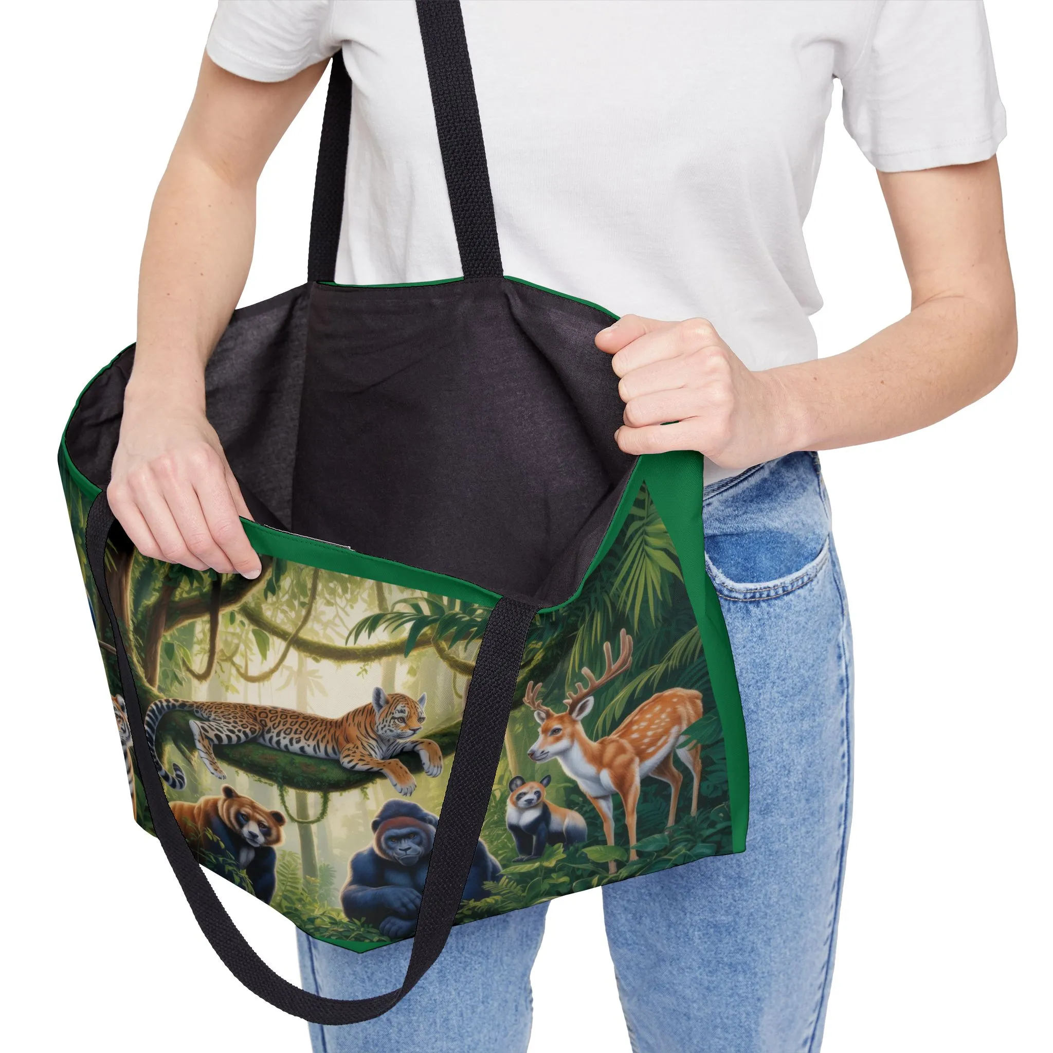 Jungle Wildlife Weekender Tote Bag, Eco-Friendly Travel Bag, Animal Lover Gift, Beach Bag, Shopping Tote, Adventure Companion - Image 7