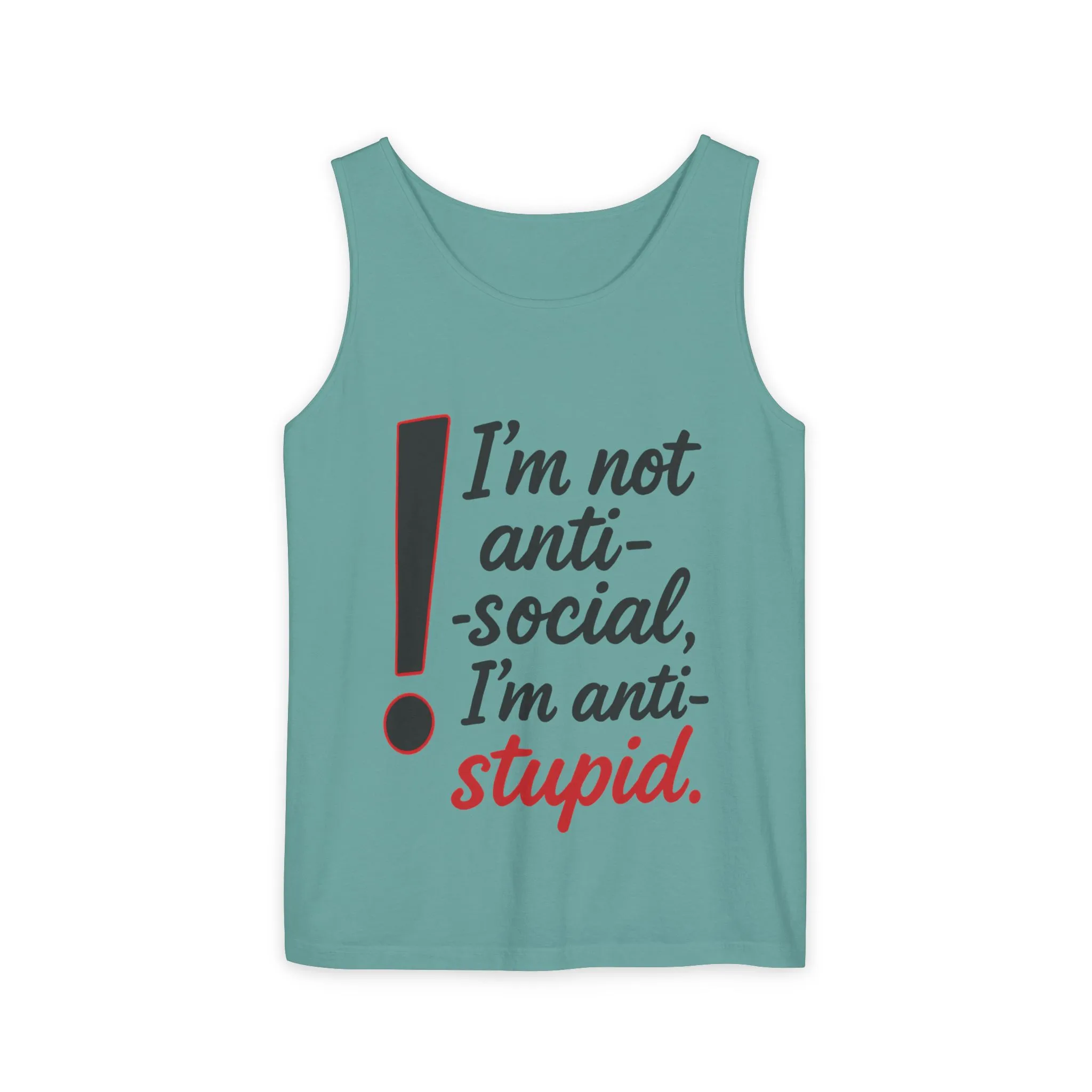 Snarky Anti-Social Mens Tank Top, Funny Summer Apparel, Mens Gift, Beachwear, Humorous Mens Tee, Graphic Tee for Introverts & Thinkers - Image 13