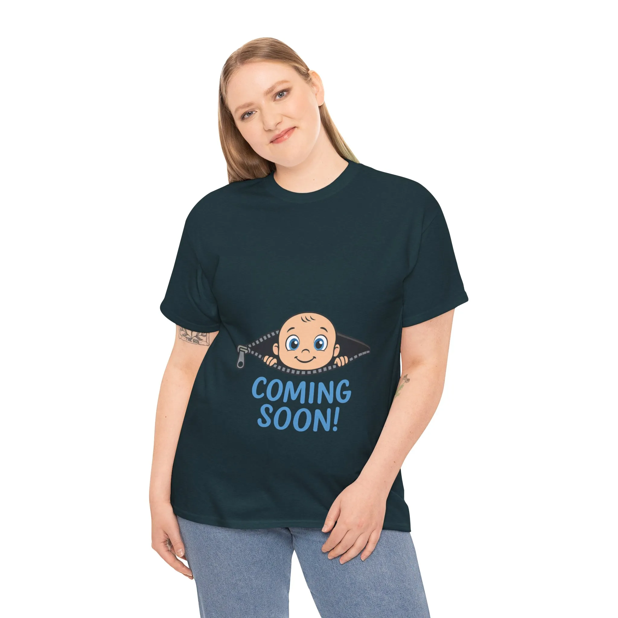 Coming Soon Maternity T-Shirt, Cute Baby Boy Pregnancy Announcement Shirt, Funny Expecting Mom Gift, Gender Reveal Tee, Baby Shower Top - Image 33