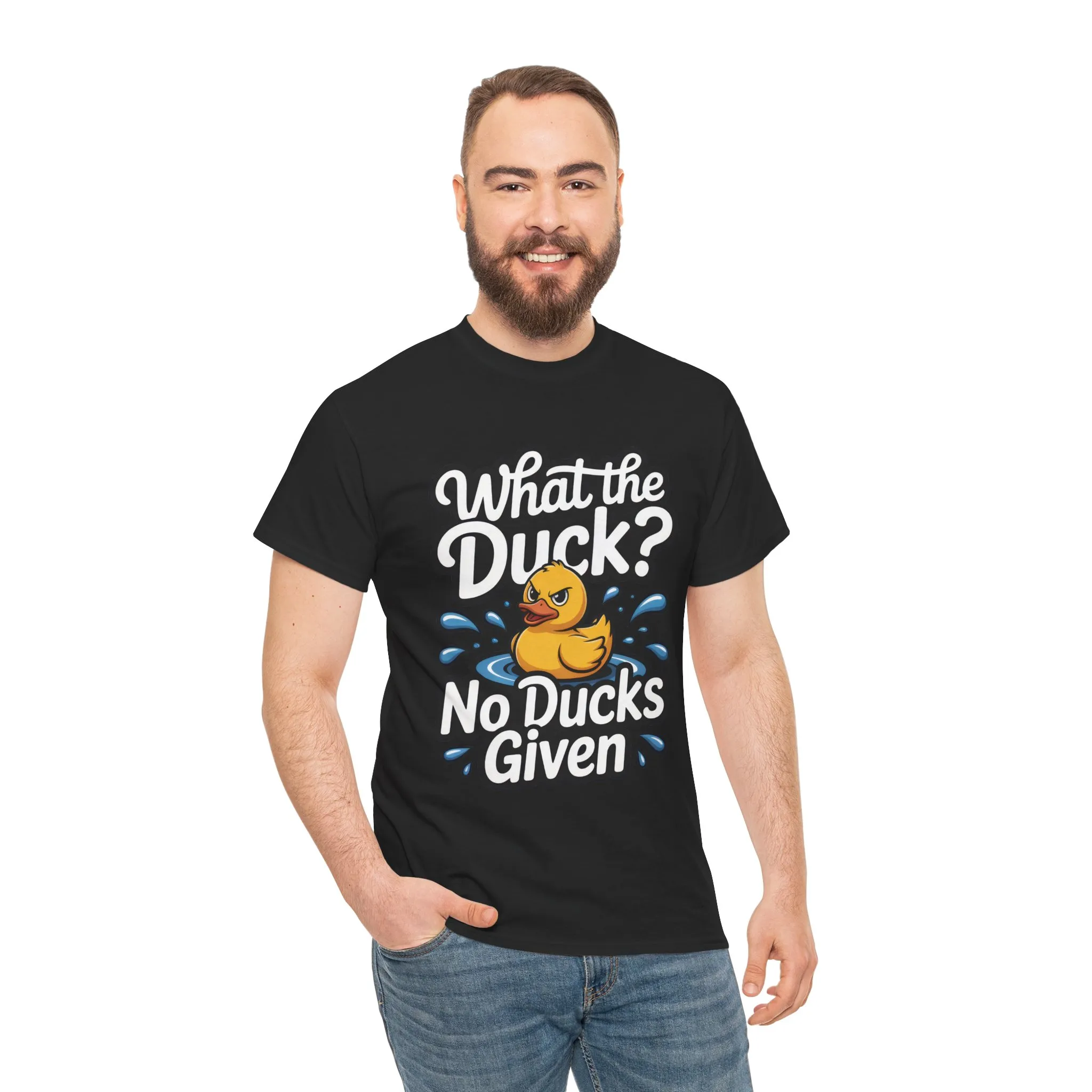 Funny Duck Shirt - No Ducks Given Tee - What The Duck Mens T-Shirt - Sarcastic Rubber Duck Graphic - Humor Gift For Him
