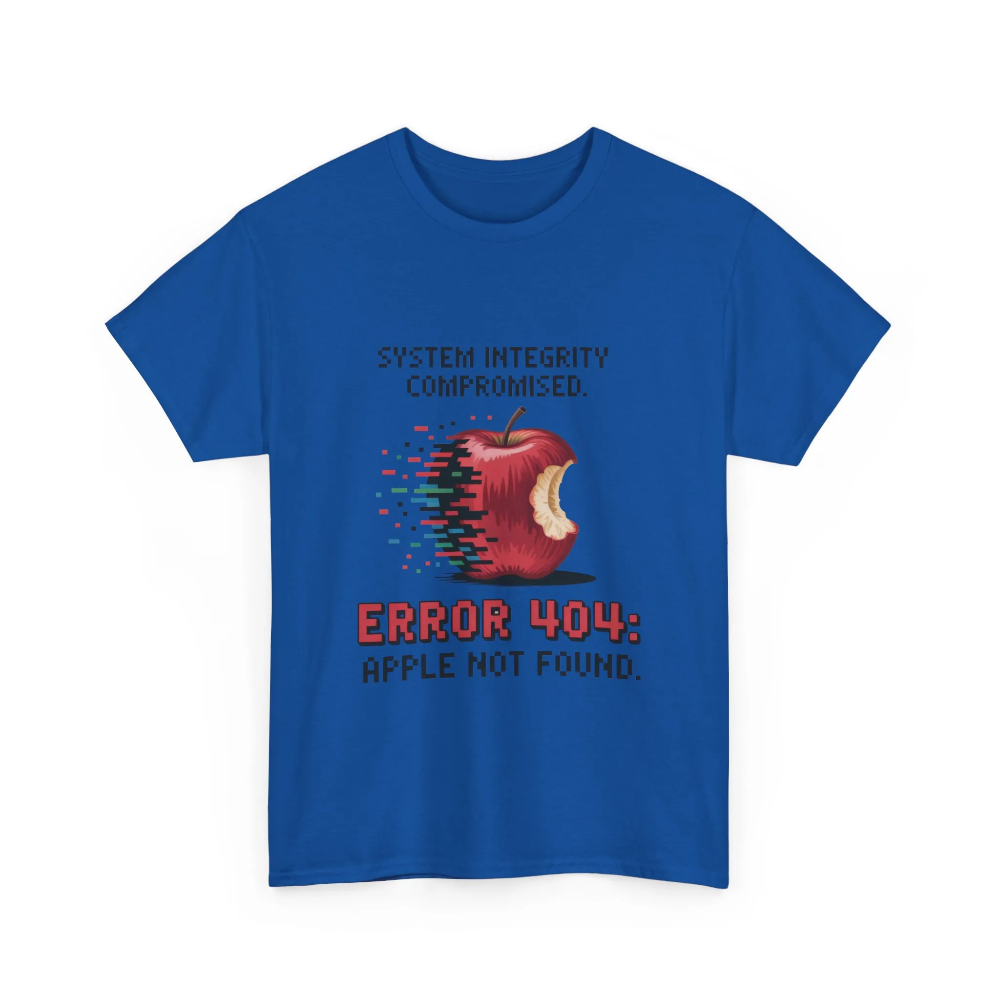 Error 404 Apple Not Found T-Shirt, Glitch Pixel Tech Tee, Funny Nerd Shirt, Unisex Retro Graphic Tee, Geeky T-Shirt, Techie Gift - Image 16