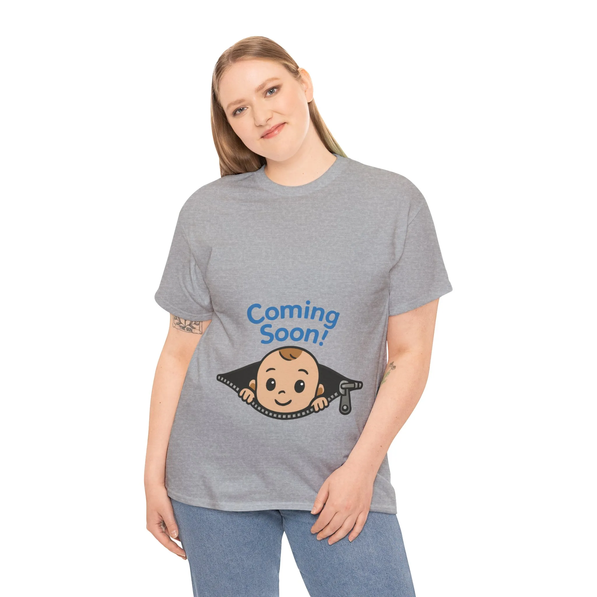 Coming Soon Maternity Tee, Cute Baby Boy Pregnancy Announcement Tee, Funny Expecting Mom Gift, Gender Reveal Tee, Baby Shower Top - Image 30