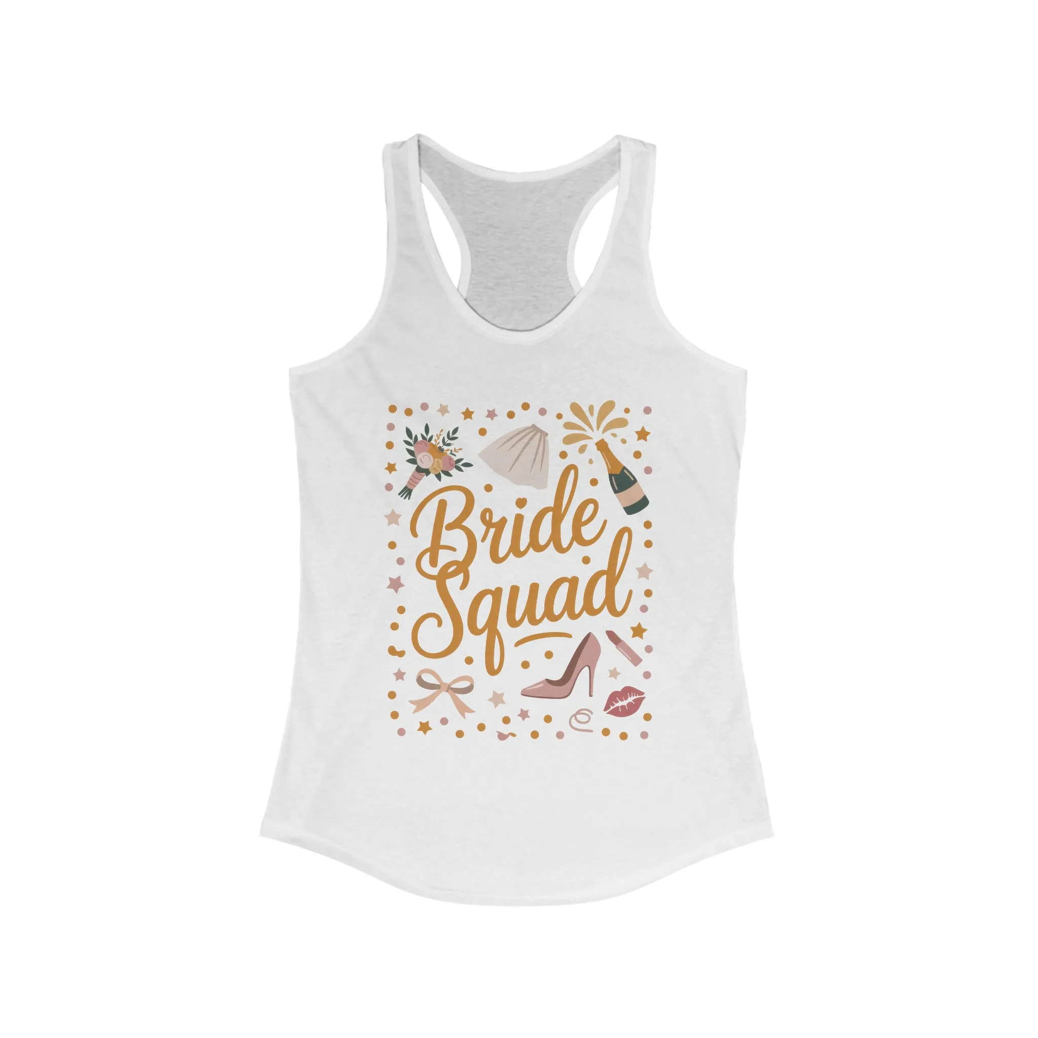 Bride Squad Tank Top, Bachelorette Party T-Shirt, Bridesmaid Wedding Tee, Hen Party Matching Shirts, Bridal Shower, Gift for Bridesmaids - Image 3