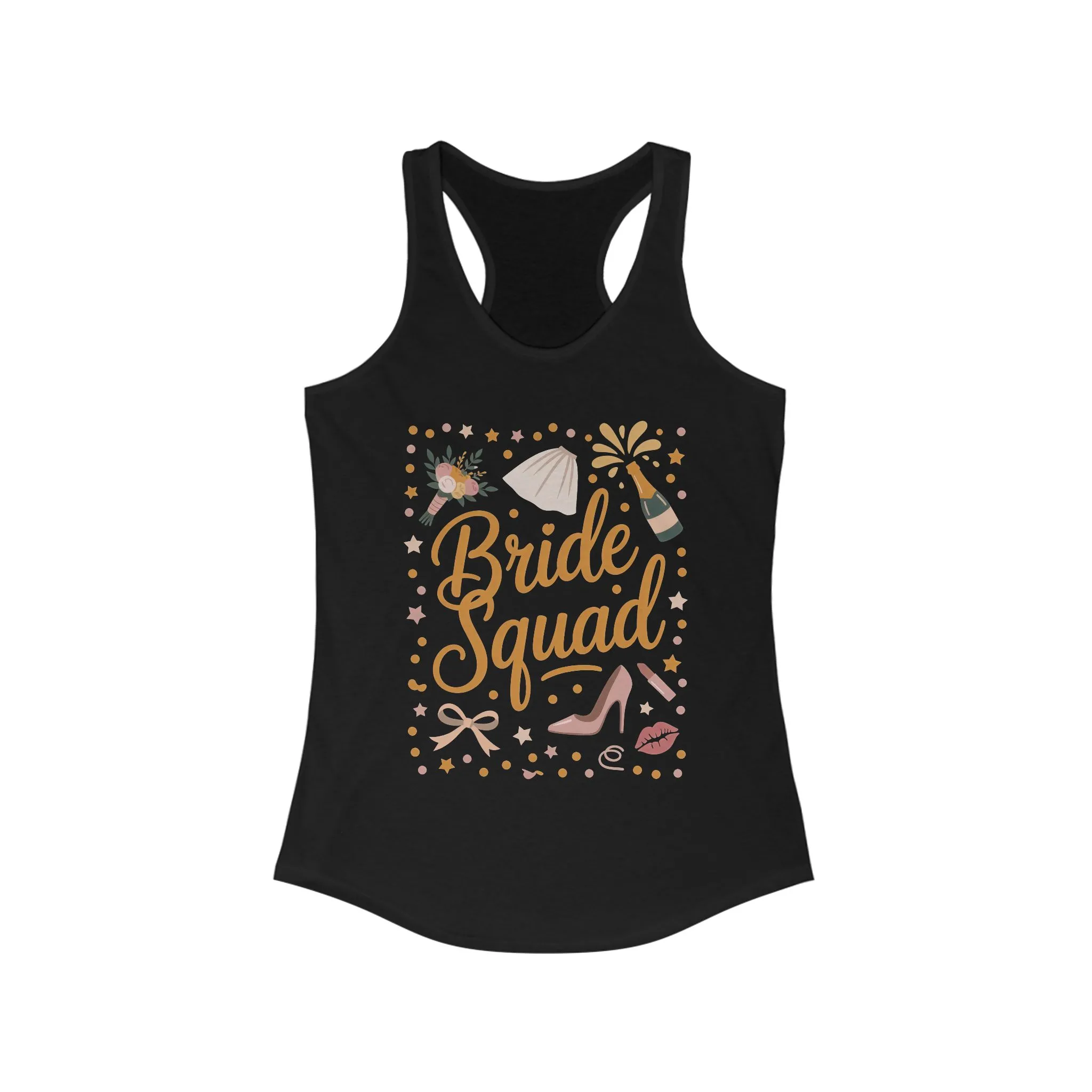 Bride Squad Tank Top, Bachelorette Party T-Shirt, Bridesmaid Wedding Tee, Hen Party Matching Shirts, Bridal Shower, Gift for Bridesmaids - Image 5