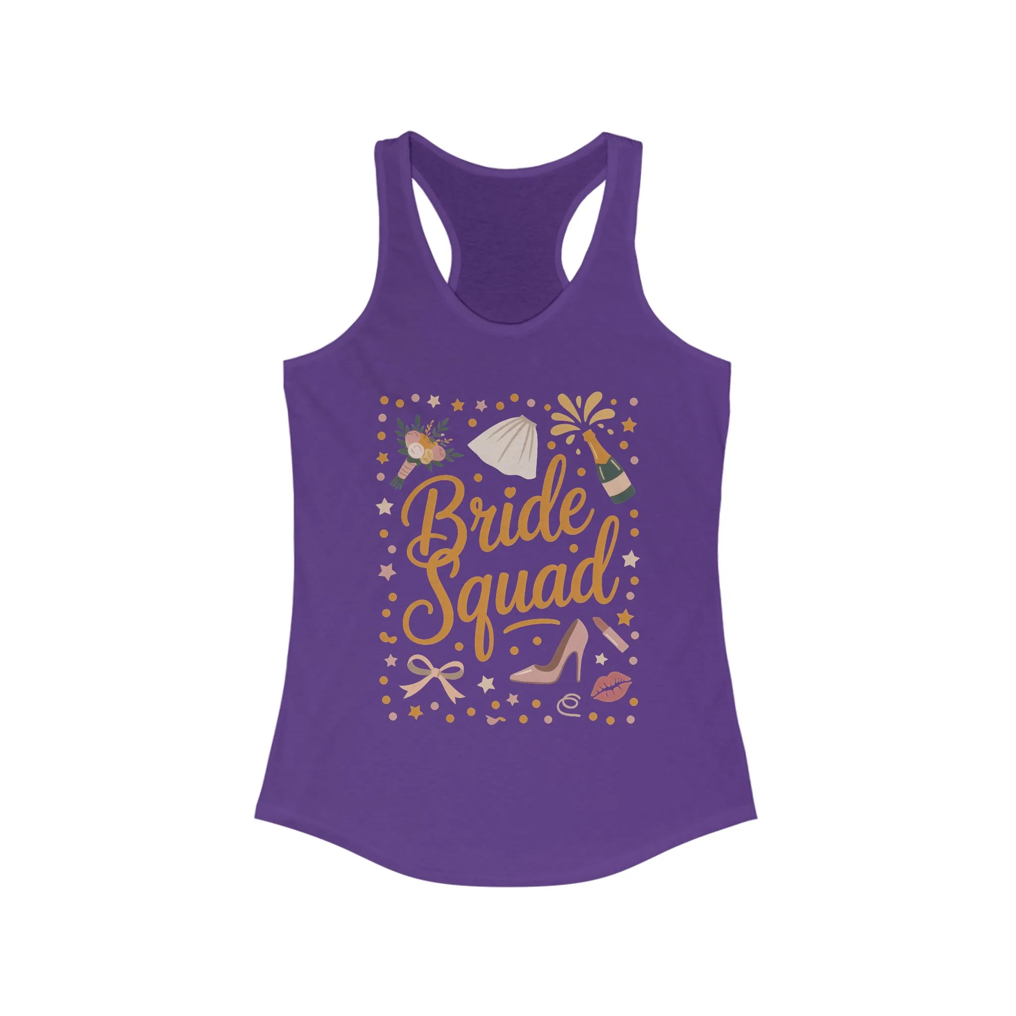 Bride Squad Tank Top, Bachelorette Party T-Shirt, Bridesmaid Wedding Tee, Hen Party Matching Shirts, Bridal Shower, Gift for Bridesmaids - Image 17