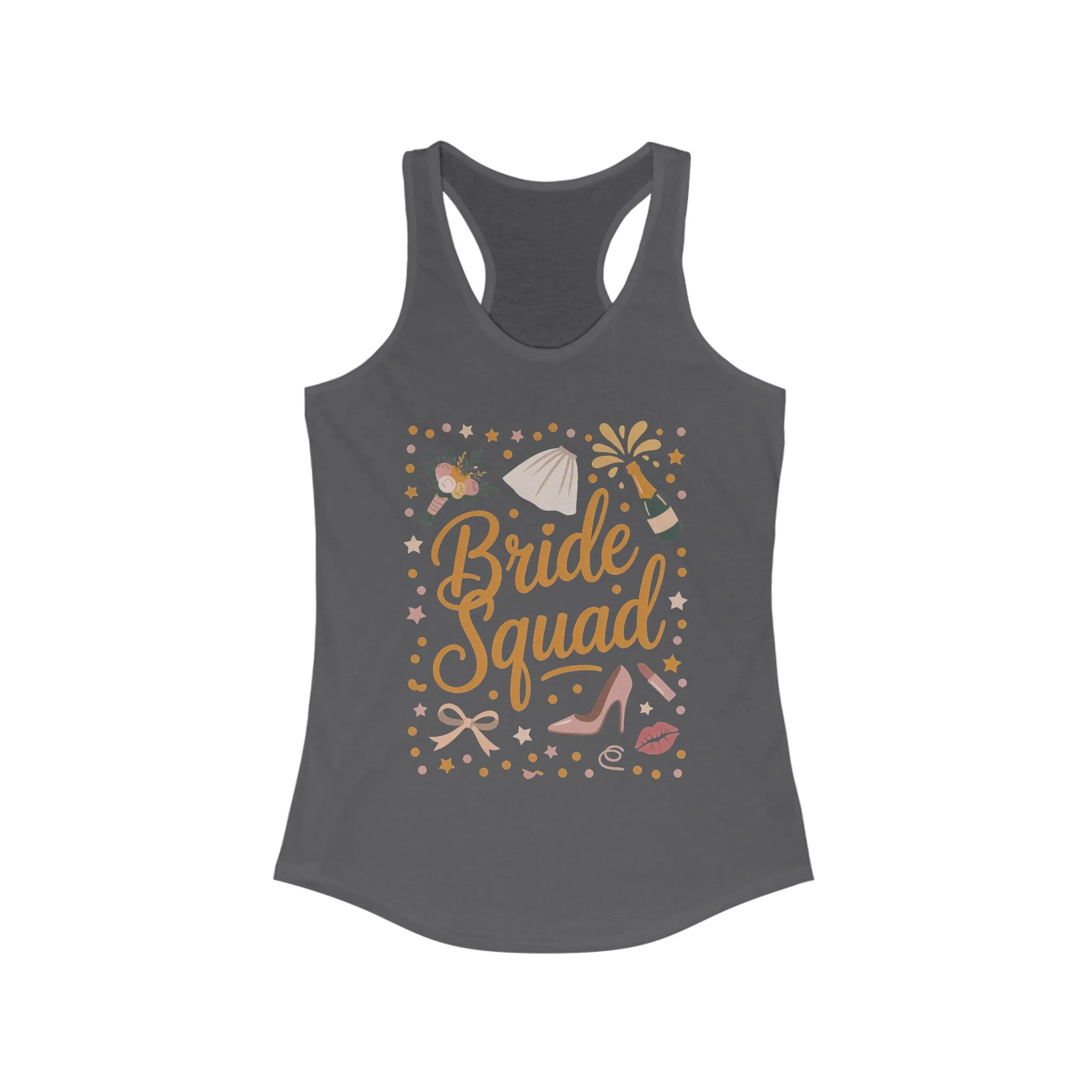 Bride Squad Tank Top, Bachelorette Party T-Shirt, Bridesmaid Wedding Tee, Hen Party Matching Shirts, Bridal Shower, Gift for Bridesmaids - Image 19